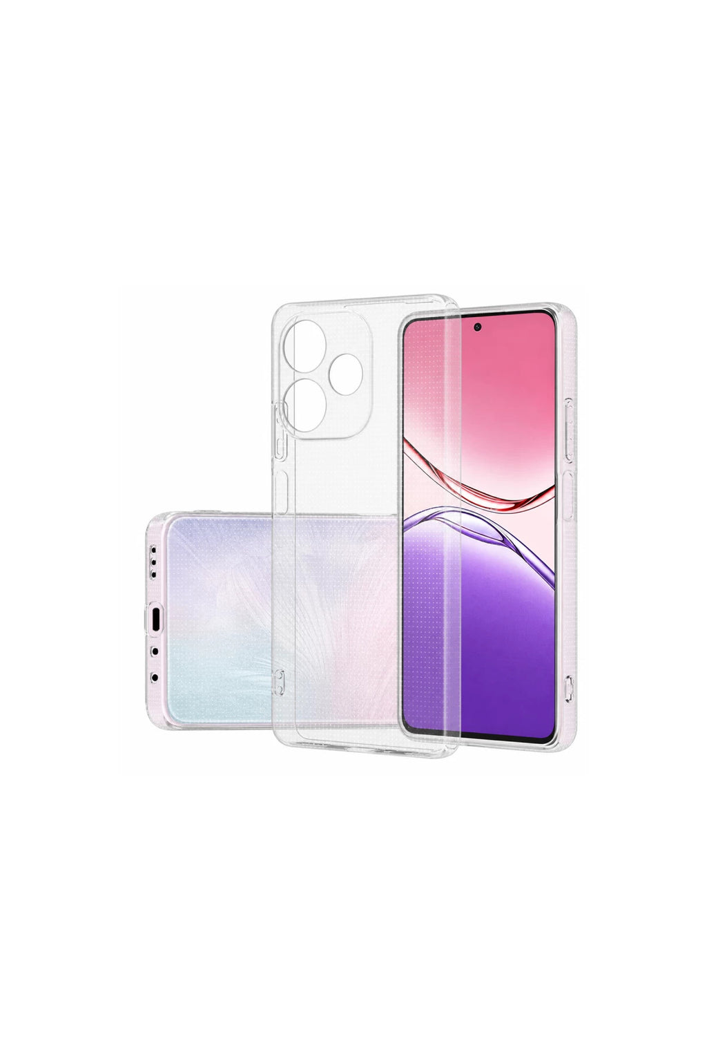 Oppo A5 Pro 4G Uyumlu Kılıf Lüx Şeffaf Silikon