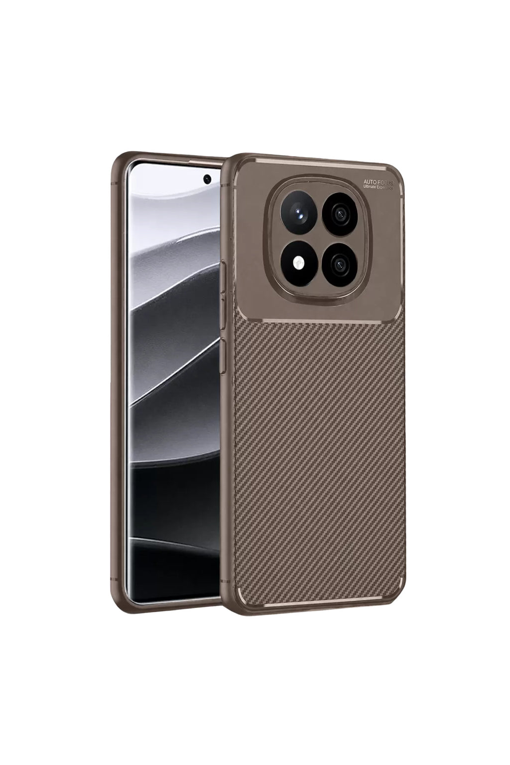 Xiaomi Redmi Note 14 Pro 4G Uyumlu Kılıf Auto Focus Karbon Kapak - Gri