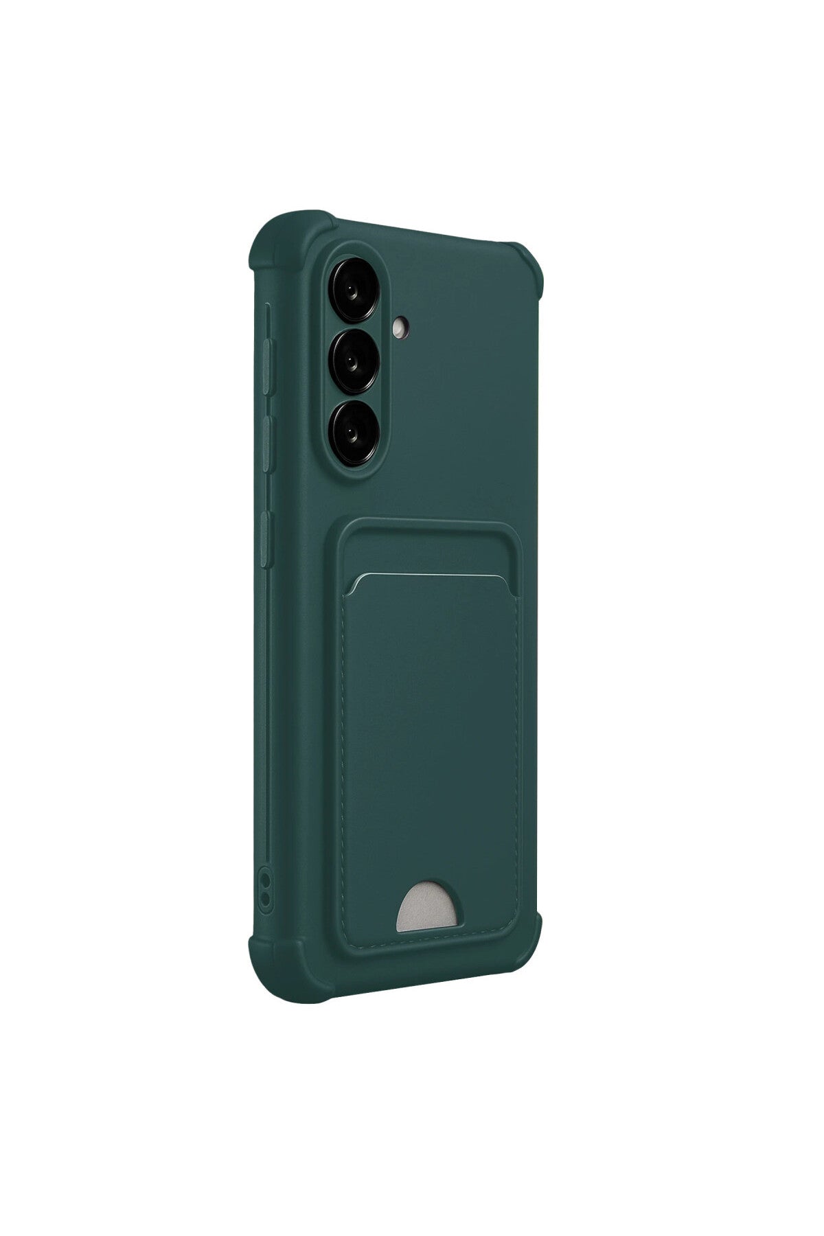 Galaxy A17 5G Kelvin Kartvizitli Silikon - Koyu Yeşil