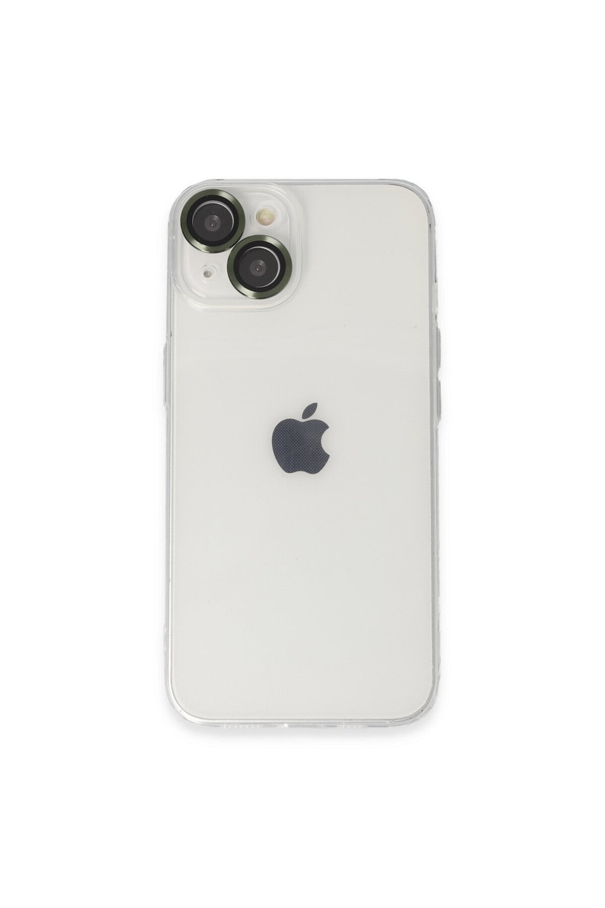 Apple iPhone 14 Uyumlu Kılıf Luko Lens Silikon - Yeşil