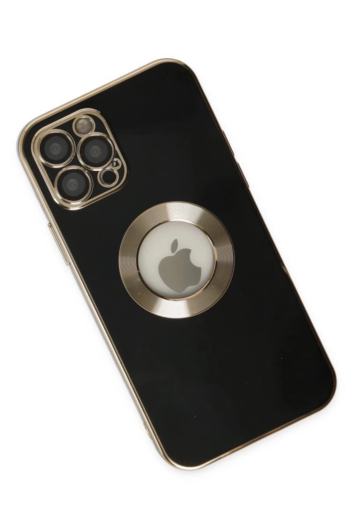 Apple iPhone 12 Pro Uyumlu Kılıf Store Silikon - Siyah