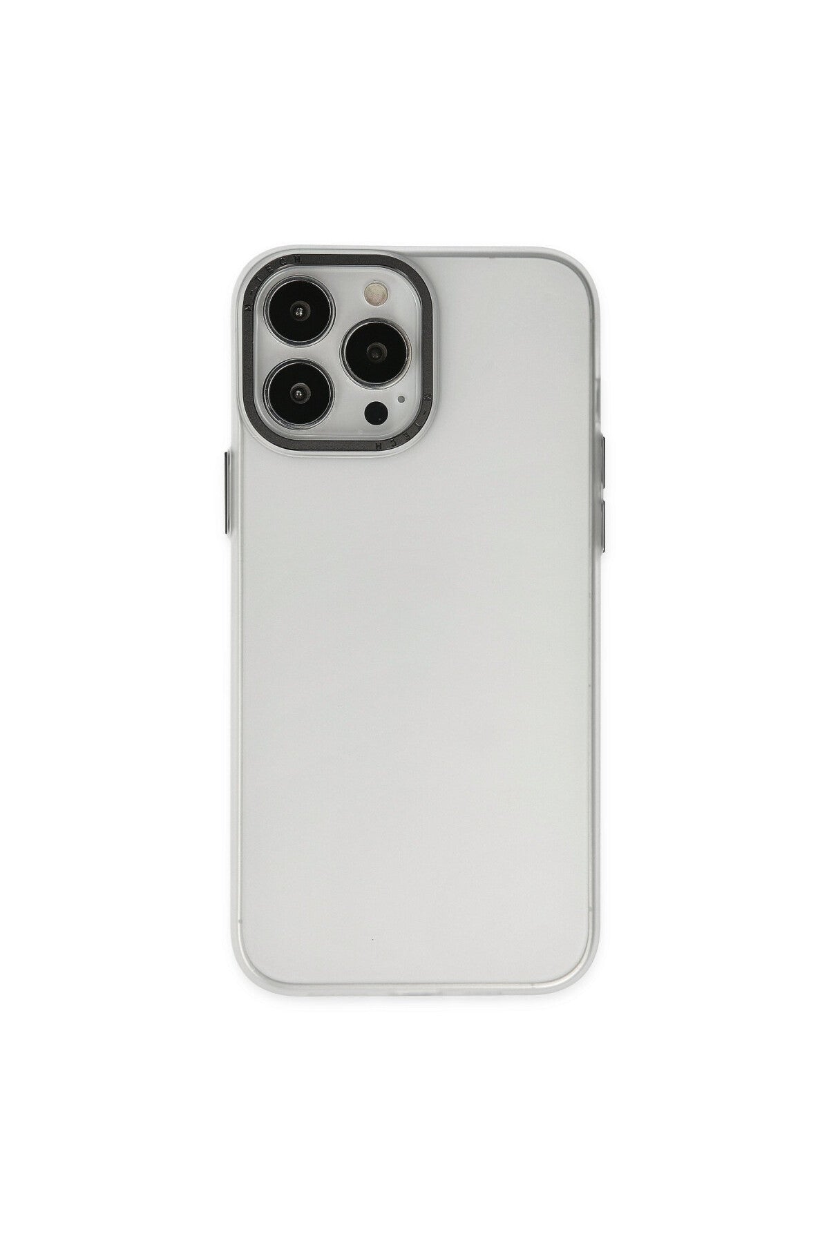 Apple iPhone 13 Pro Max Uyumlu Kılıf Modos Metal Kapak - Şeffaf