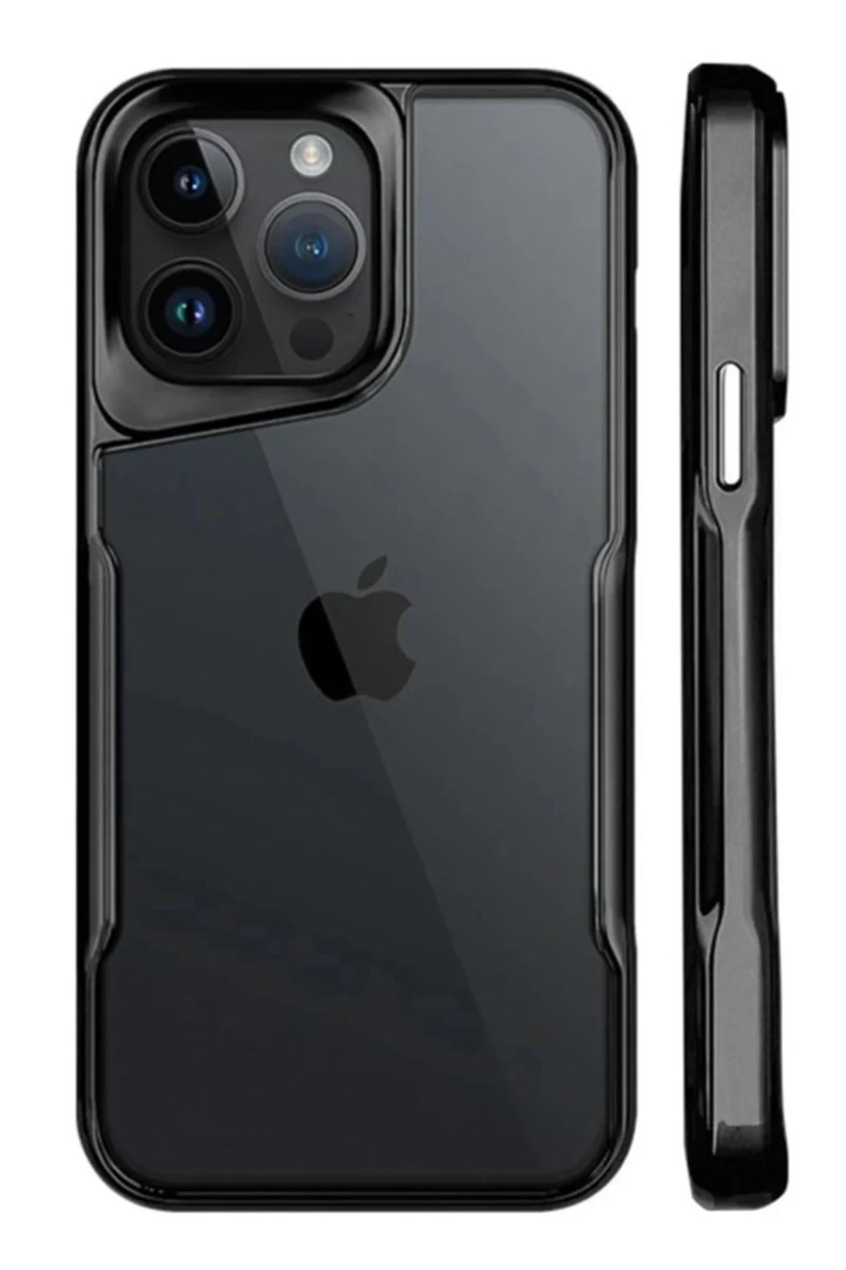 Apple iPhone 15 Pro Uyumlu Kılıf Boyi Silikon Kapak - Siyah