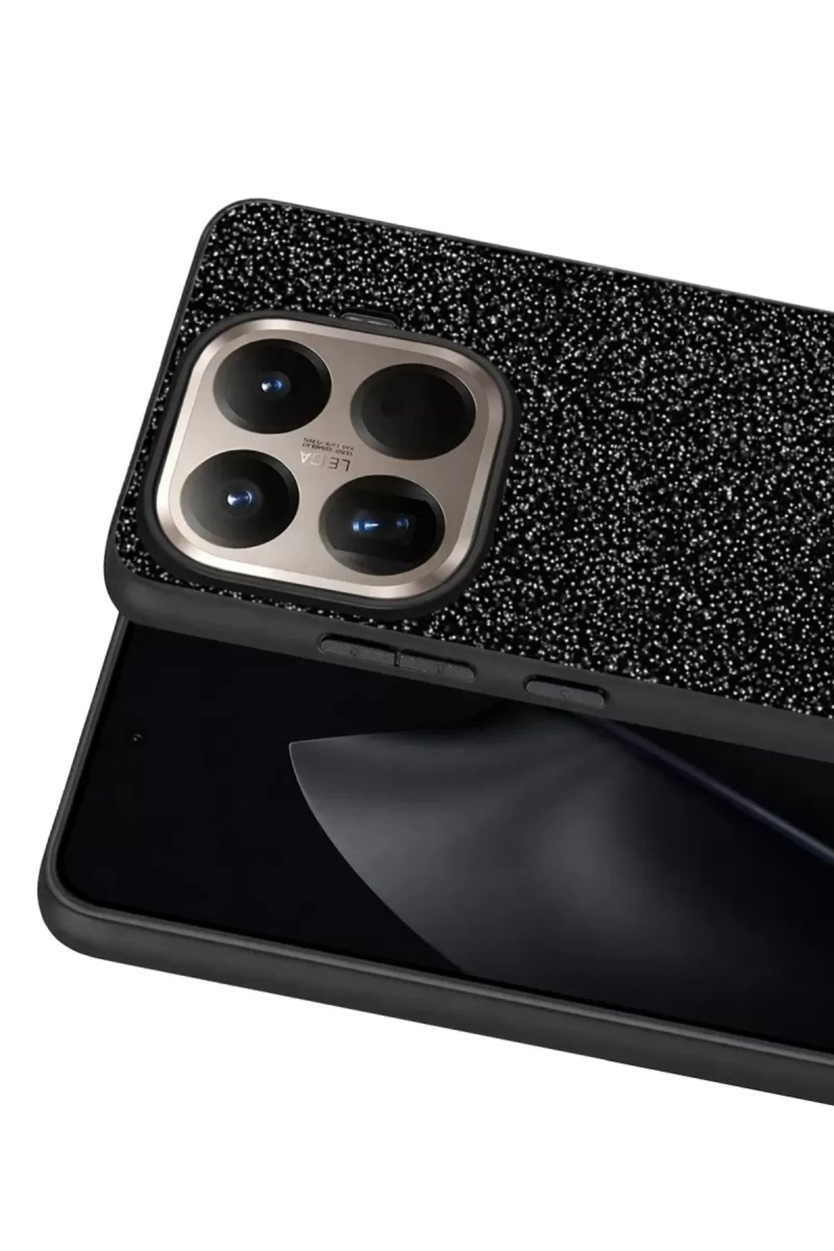 Onegif Xiaomi Mi 15T Pro Uyumlu Bright Simli Kapak - Siyah