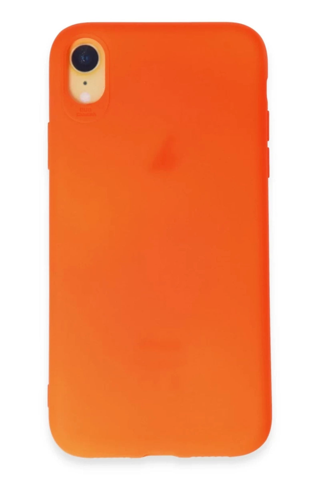 Apple iPhone XR Uyumlu Kılıf First Silikon - Parlak Turuncu