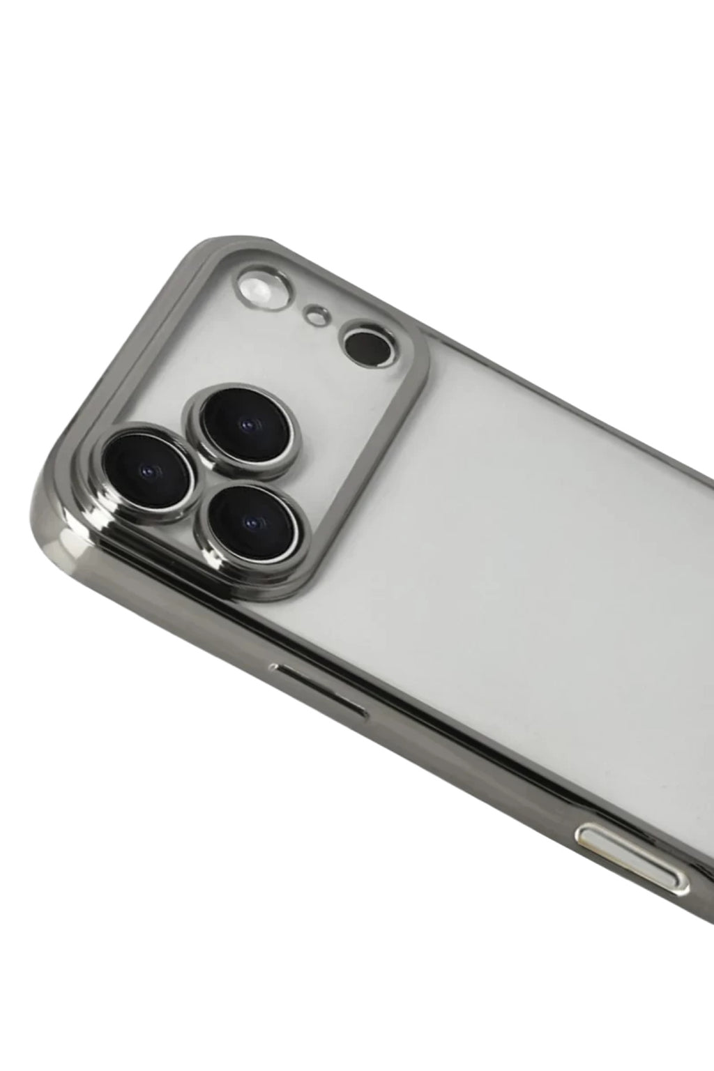 Apple iPhone 17 Pro Uyumlu Lensli Silikon - Titan Gri
