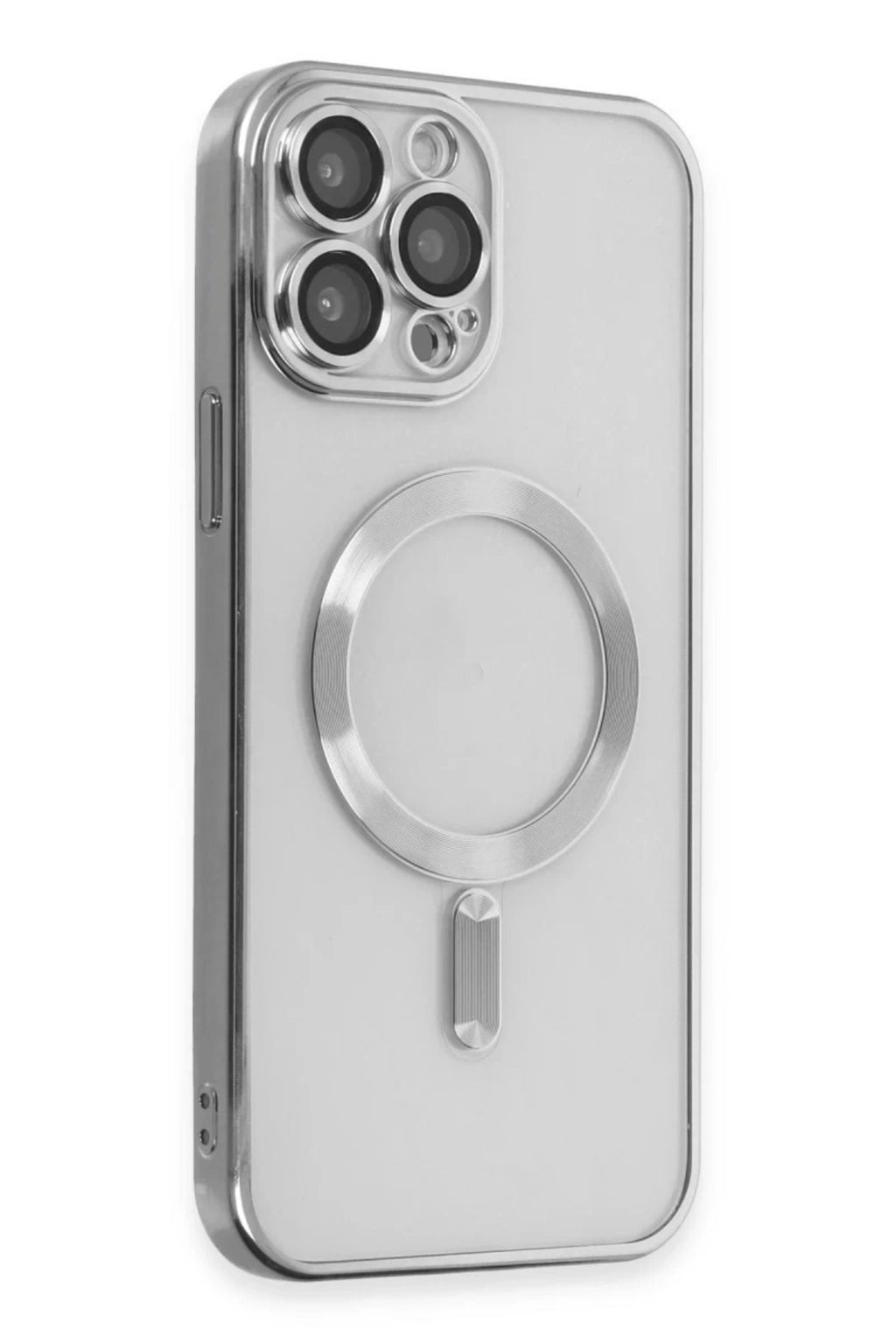Apple iPhone 15 Pro Uyumlu Kılıf Kross Magneticsafe Kapak - Gümüş