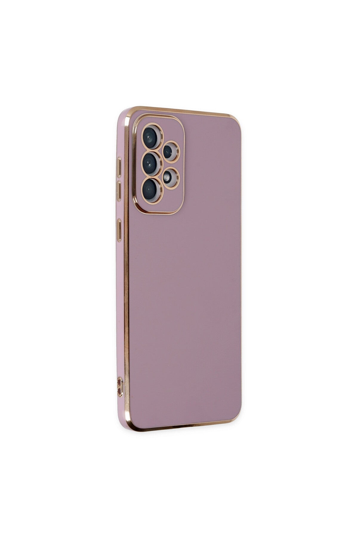 Samsung Galaxy A73 5G Uyumlu Kılıf Volet Silikon - Mor