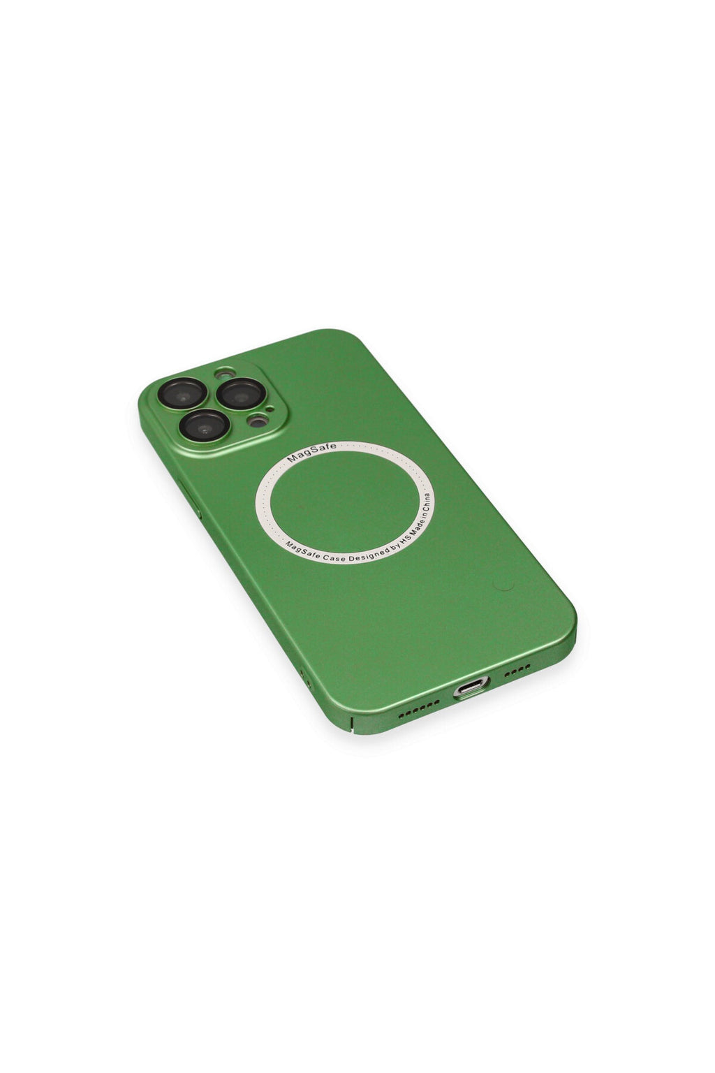 Apple iPhone 13 Pro Uyumlu Kılıf Jack Magneticsafe Lens Silikon - Yeşil