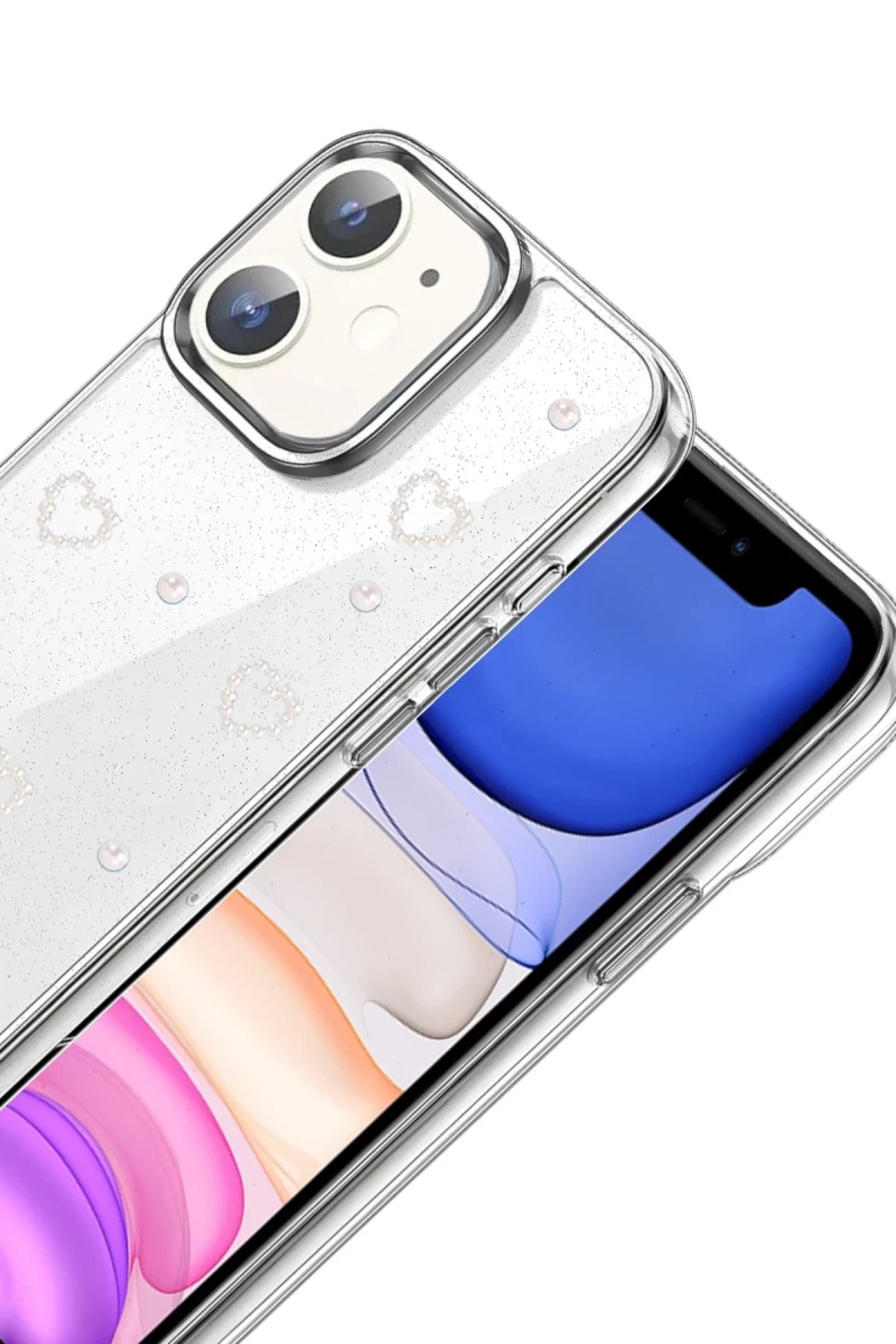 Apple iPhone 11 Uyumlu Fiyonk Desenli Kapak - Desen 10