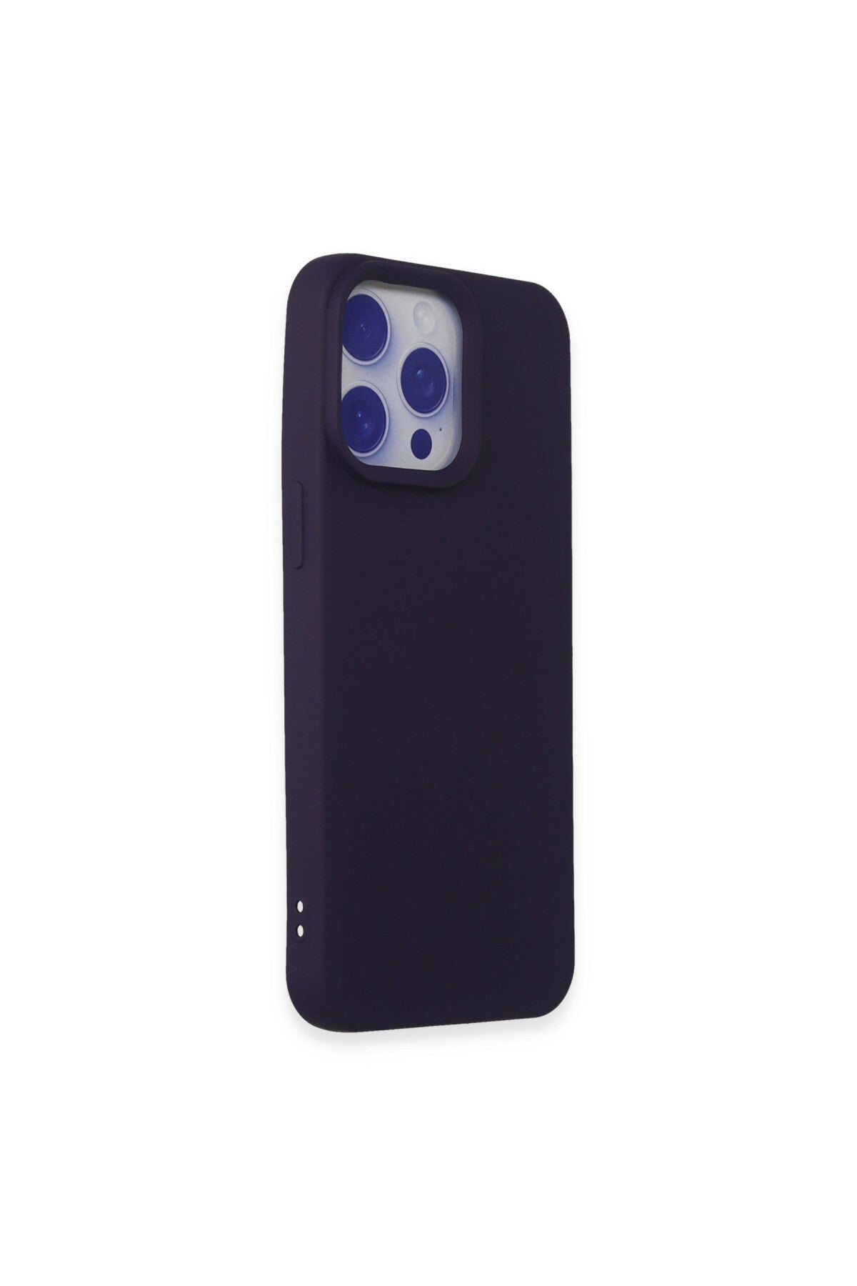 Apple iPhone 15 Pro Max Uyumlu Kılıf Nano içi Kadife Silikon - Mor