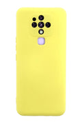 Tecno Camon 16 Uyumlu Kılıf Nano içi Kadife Silikon - Sarı