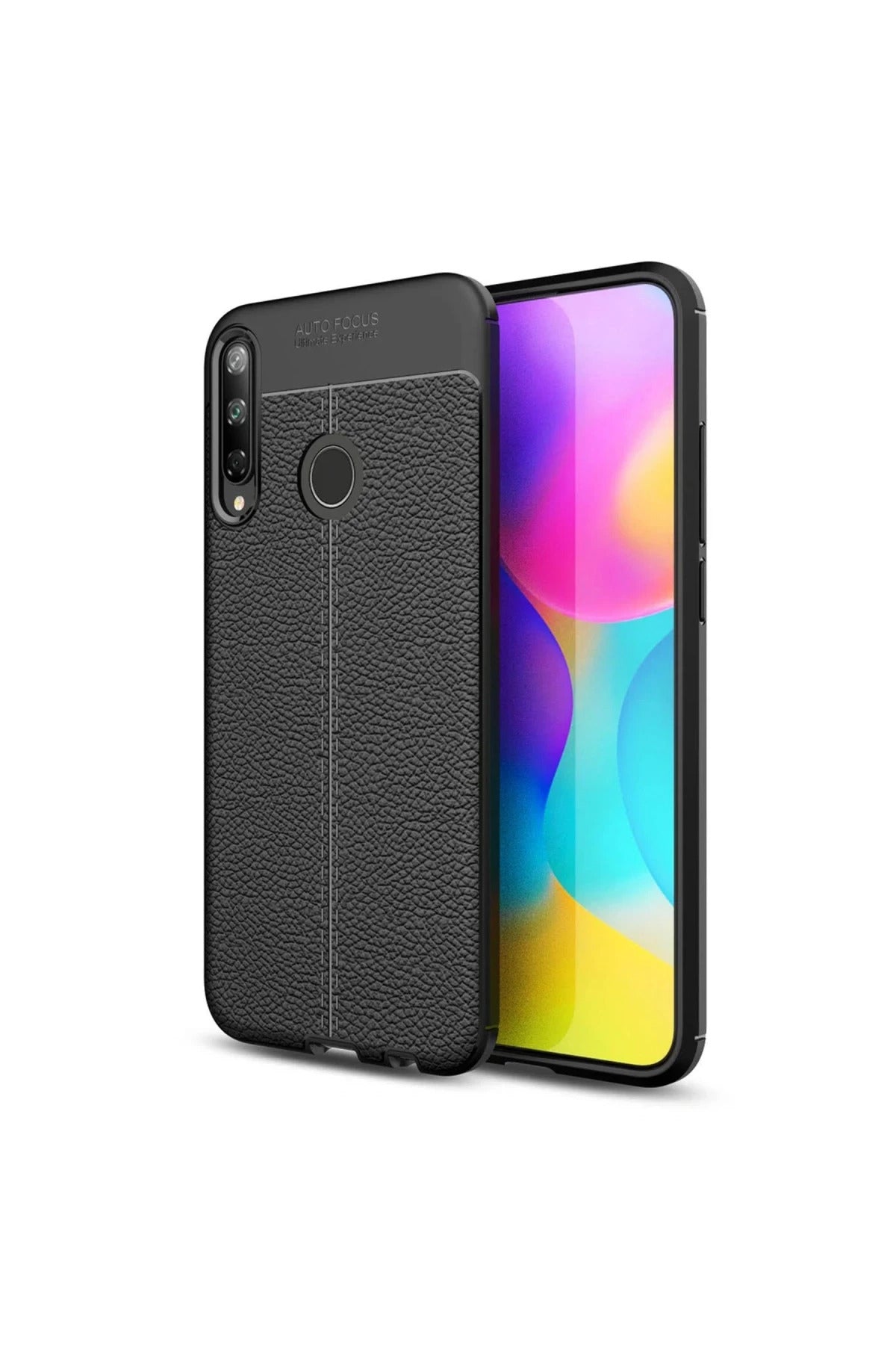 Huawei P40 Lite Uyumlu E Kılıf Auto Focus Kapak - Siyah