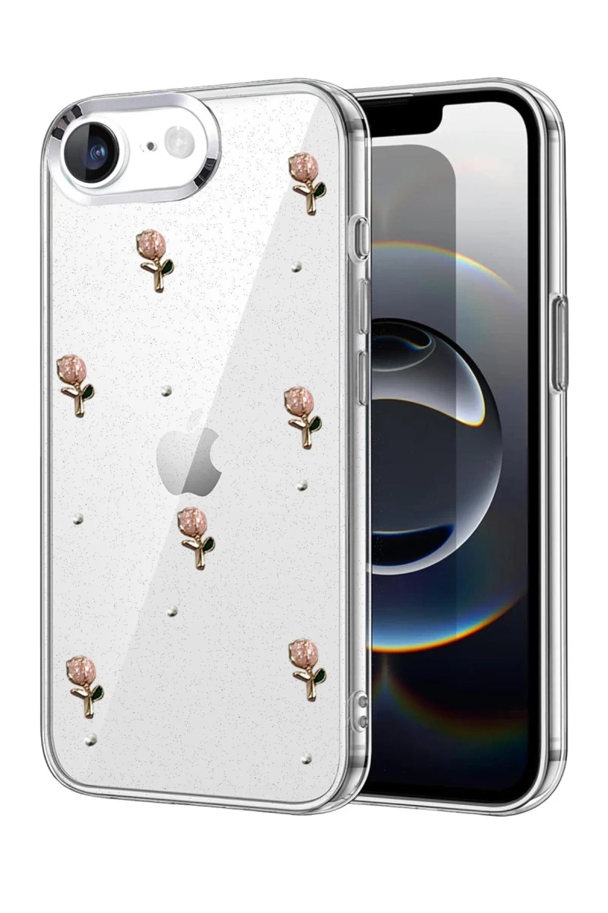 Apple iPhone 16E Uyumlu Fiyonk Desenli Kapak - Desen 6