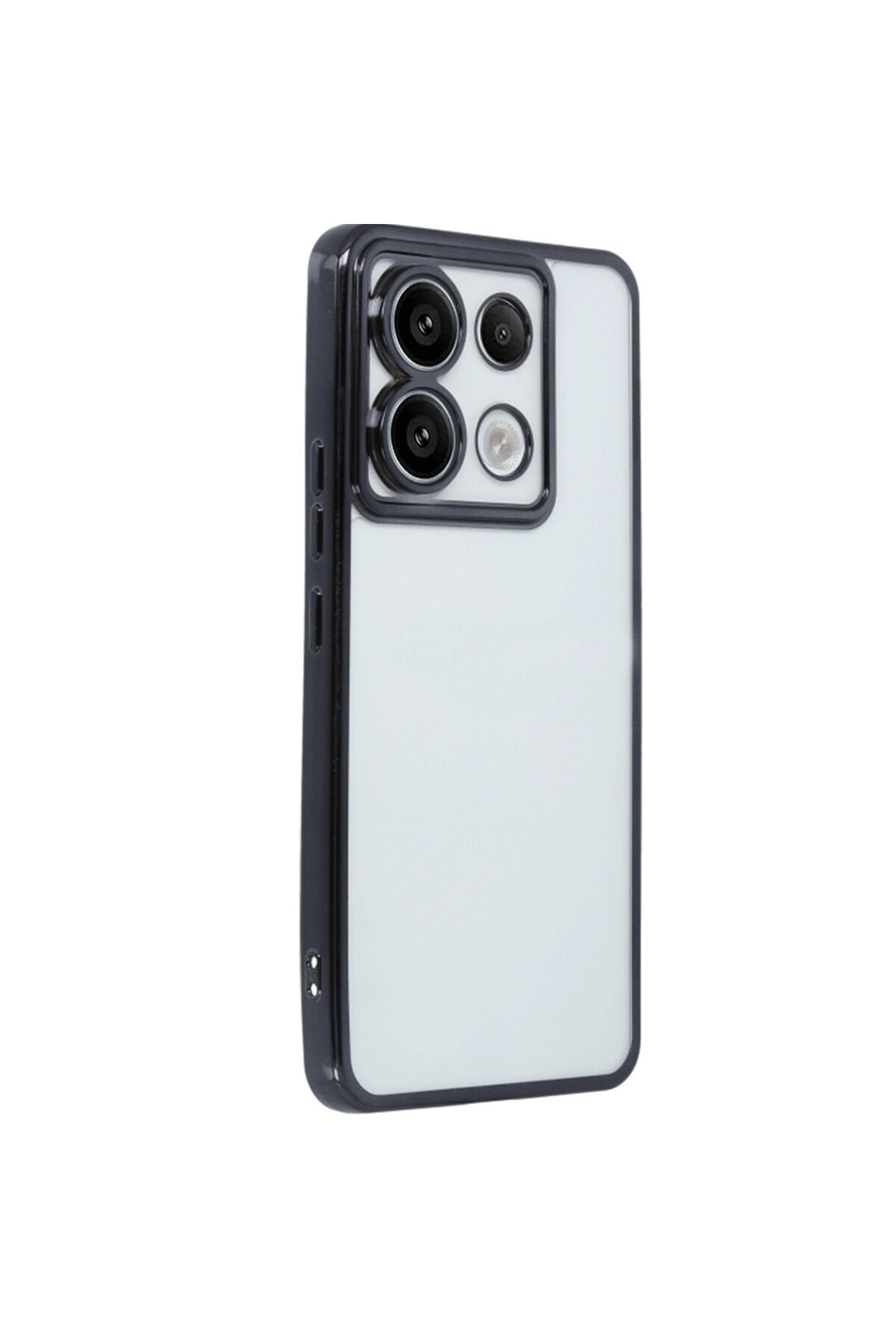 Xiaomi Poco X6 Uyumlu Kılıf Lensli Silikon - Siyah