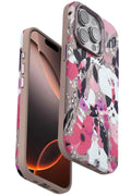 Onegif Apple iPhone 14 Pro Uyumlu Flower Series Magsafe Kapak - Pembe