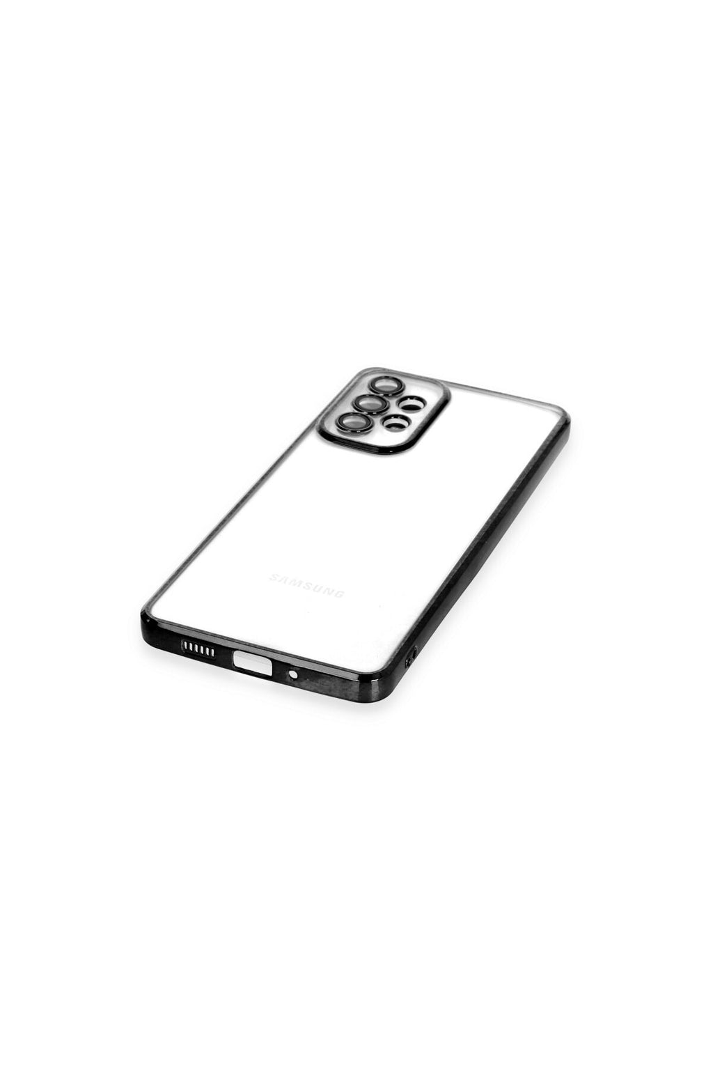 Samsung Galaxy A33 5G Uyumlu Kılıf Lensli Silikon - Siyah