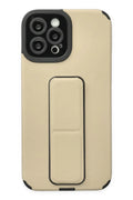Apple iPhone 12 Pro Max Uyumlu Kılıf Mega Standlı Silikon - Gold