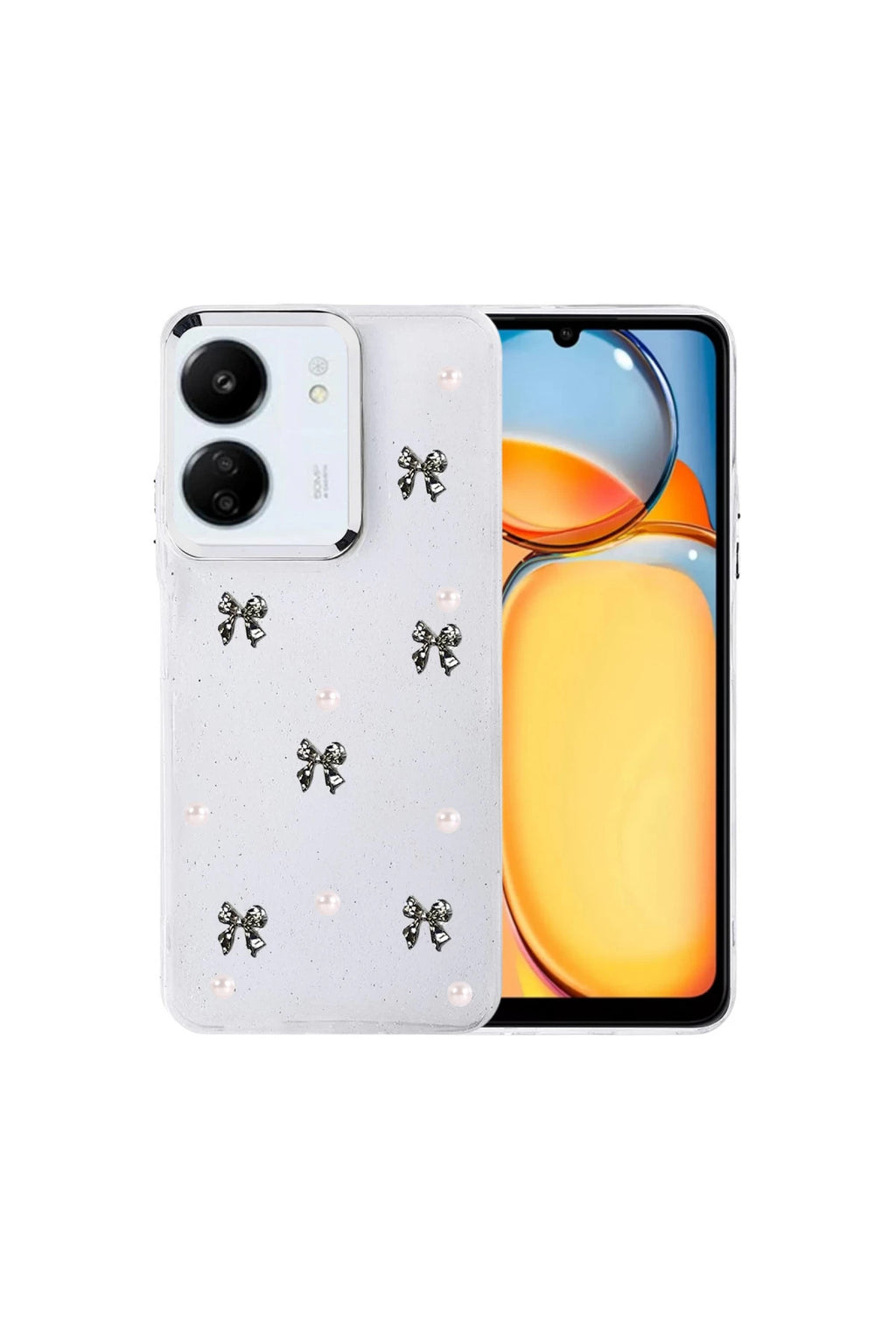Xiaomi Redmi 13C Uyumlu Fiyonk Desenli Kapak - Desen 8