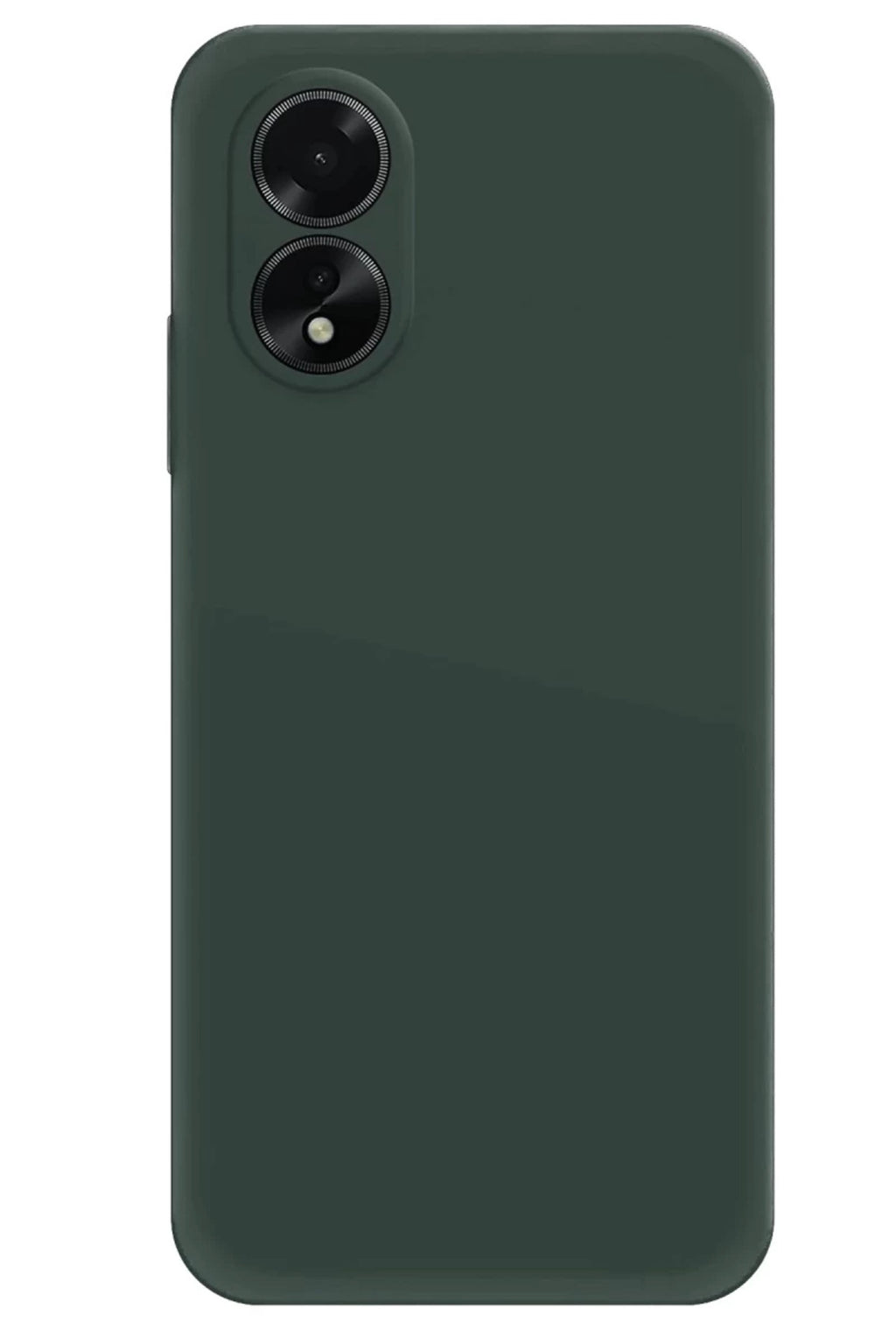 Oppo A38 Uyumlu Kılıf First Silikon - Koyu Yeşil