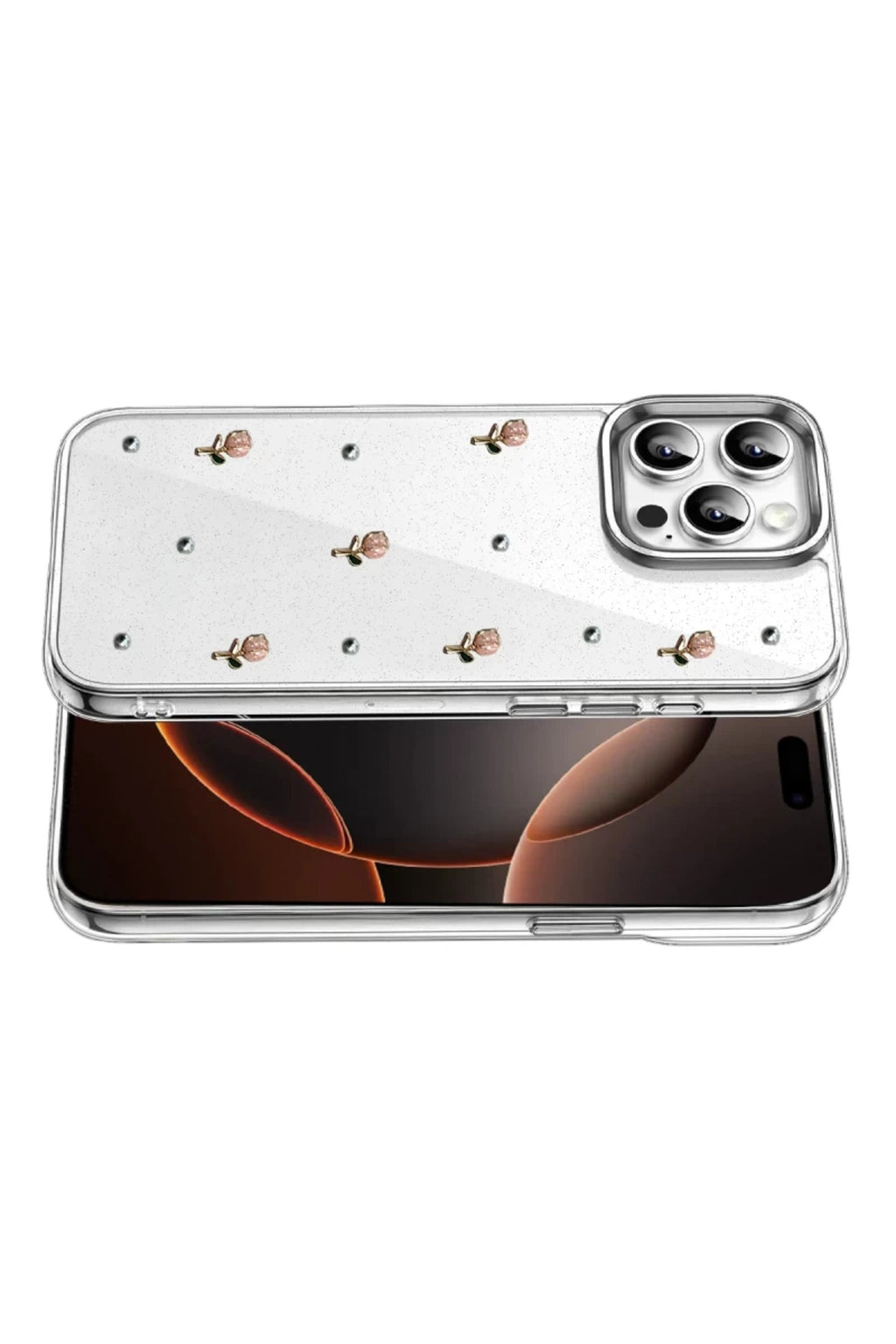 Apple iPhone 15 Pro Max Uyumlu Fiyonk Desenli Kapak - Desen 6