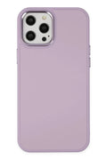 Apple iPhone 12 Pro Max Uyumlu Kılıf Asya Deri Silikon - Lila