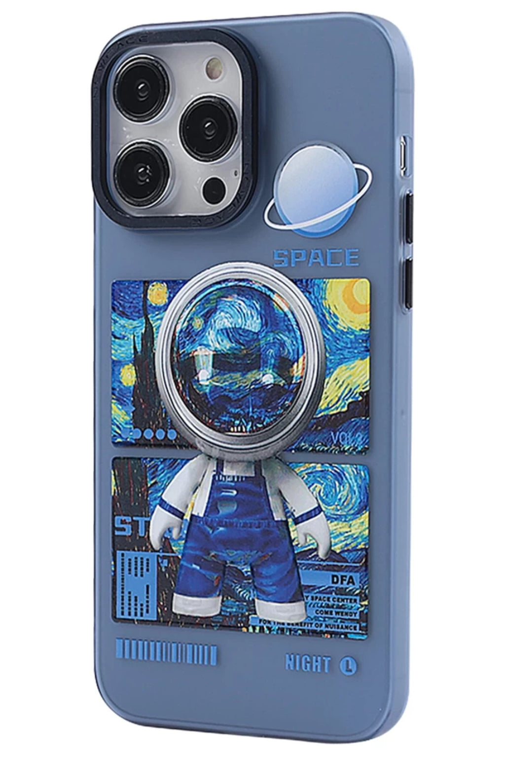 Apple iPhone 14 Pro Max Uyumlu Kılıf Prada Desenli Kapak - Prada Mavi - 1