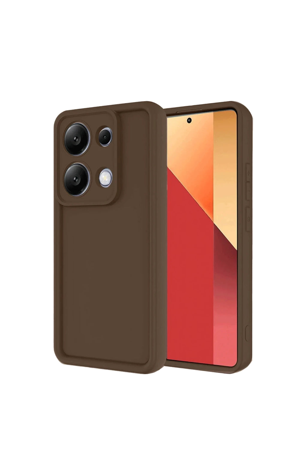 Xiaomi Redmi Note 13 Pro 4G Uyumlu Kılıf Viera Silikon - Kahverengi