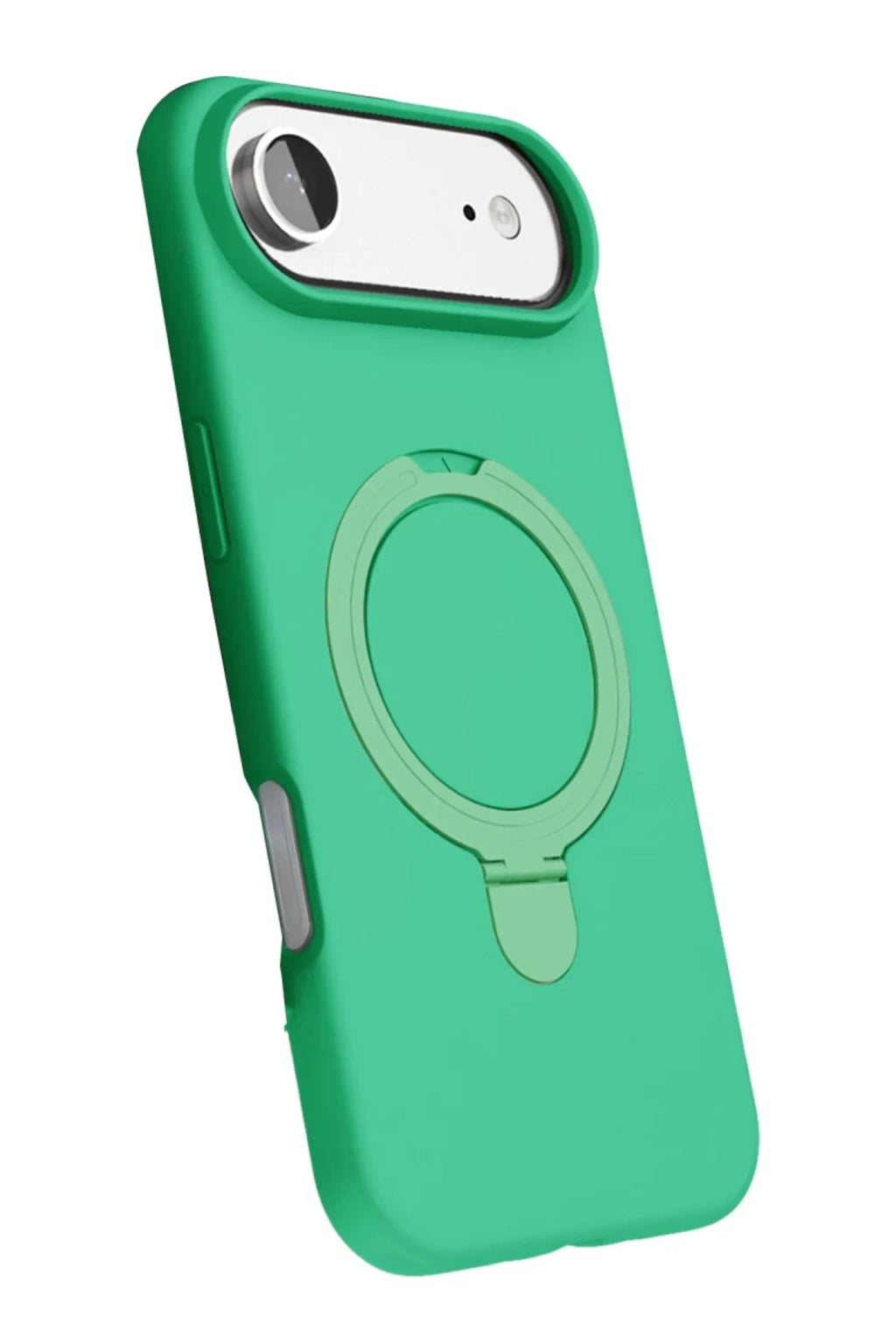 Apple iPhone 17 Air Uyumlu Regal Magsafe Standlı Kapak - Yeşil