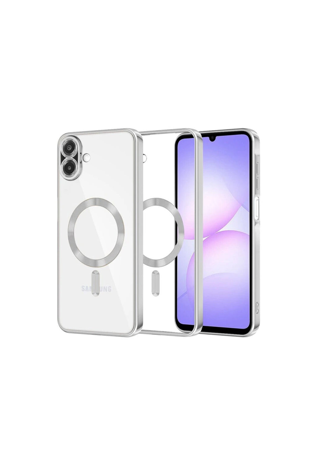 Samsung Galaxy A07 4G Uyumlu Kross Magneticsafe Kapak - Gümüş