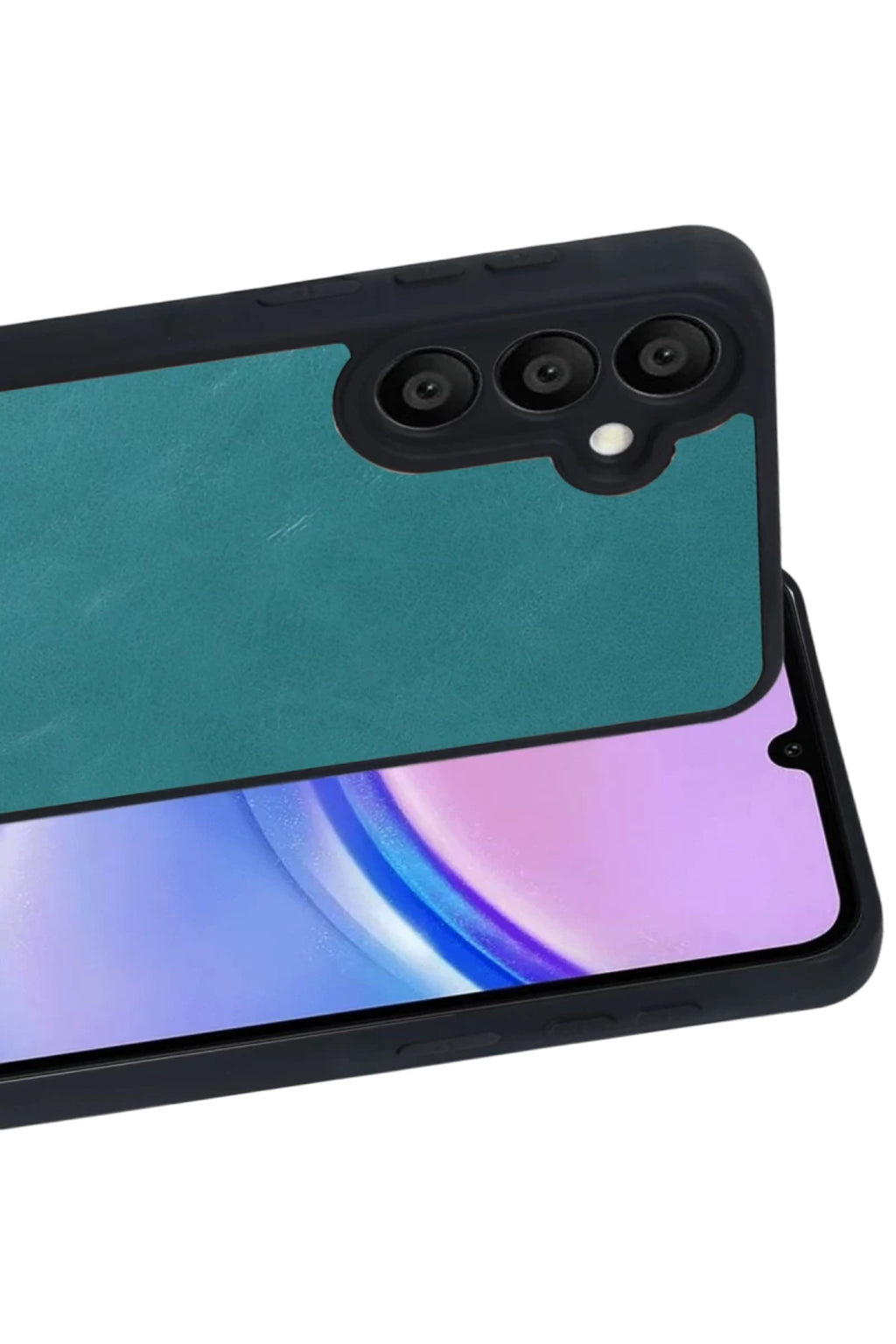 Samsung Galaxy A57 5G Uyumlu Aras Deri Kapak - Açık Yeşil
