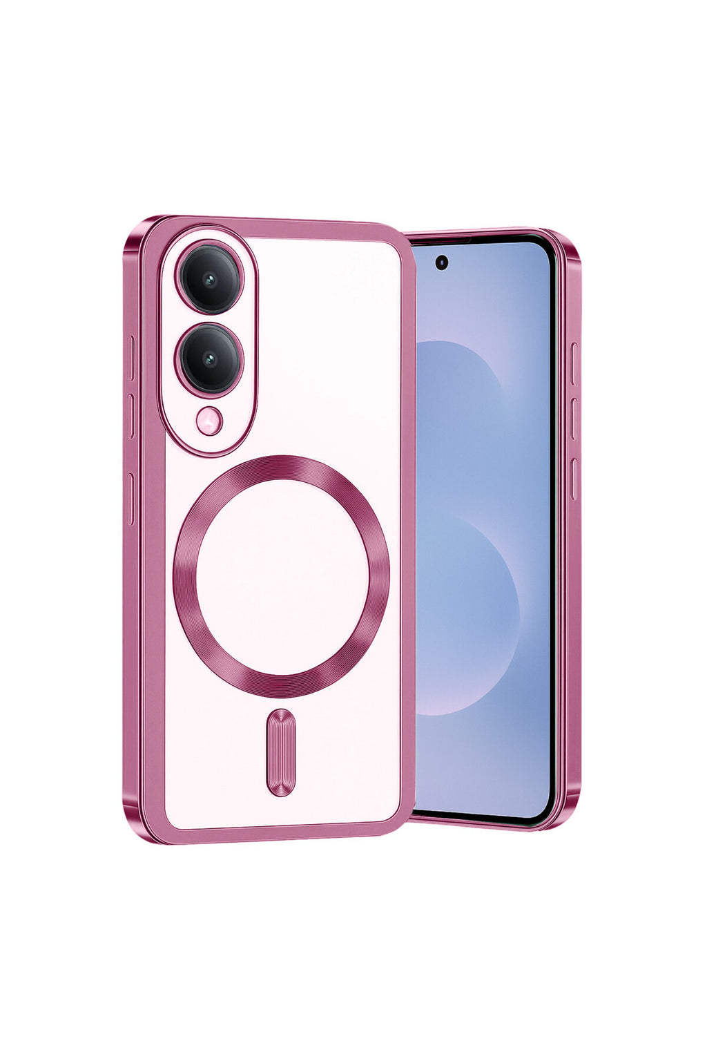 Samsung Galaxy S25 Uyumlu Edge Kross Magneticsafe Kapak - Rose