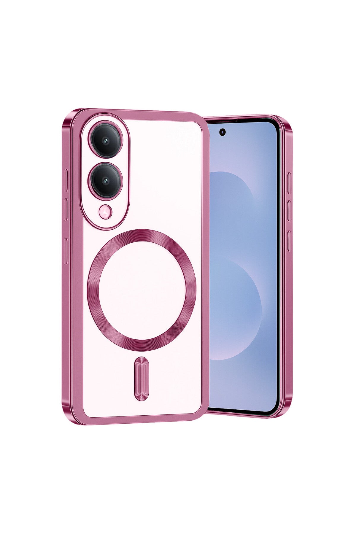 Samsung Galaxy S25 Uyumlu Edge Kross Magneticsafe Kapak - Rose