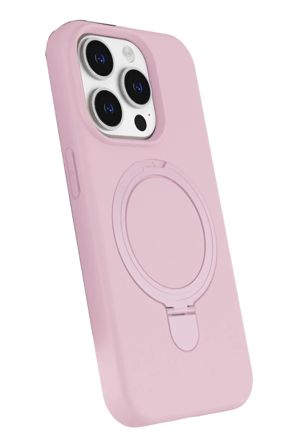 Apple iPhone 14 Pro Max Uyumlu Regal Magsafe Standlı Kapak - Açık Pembe