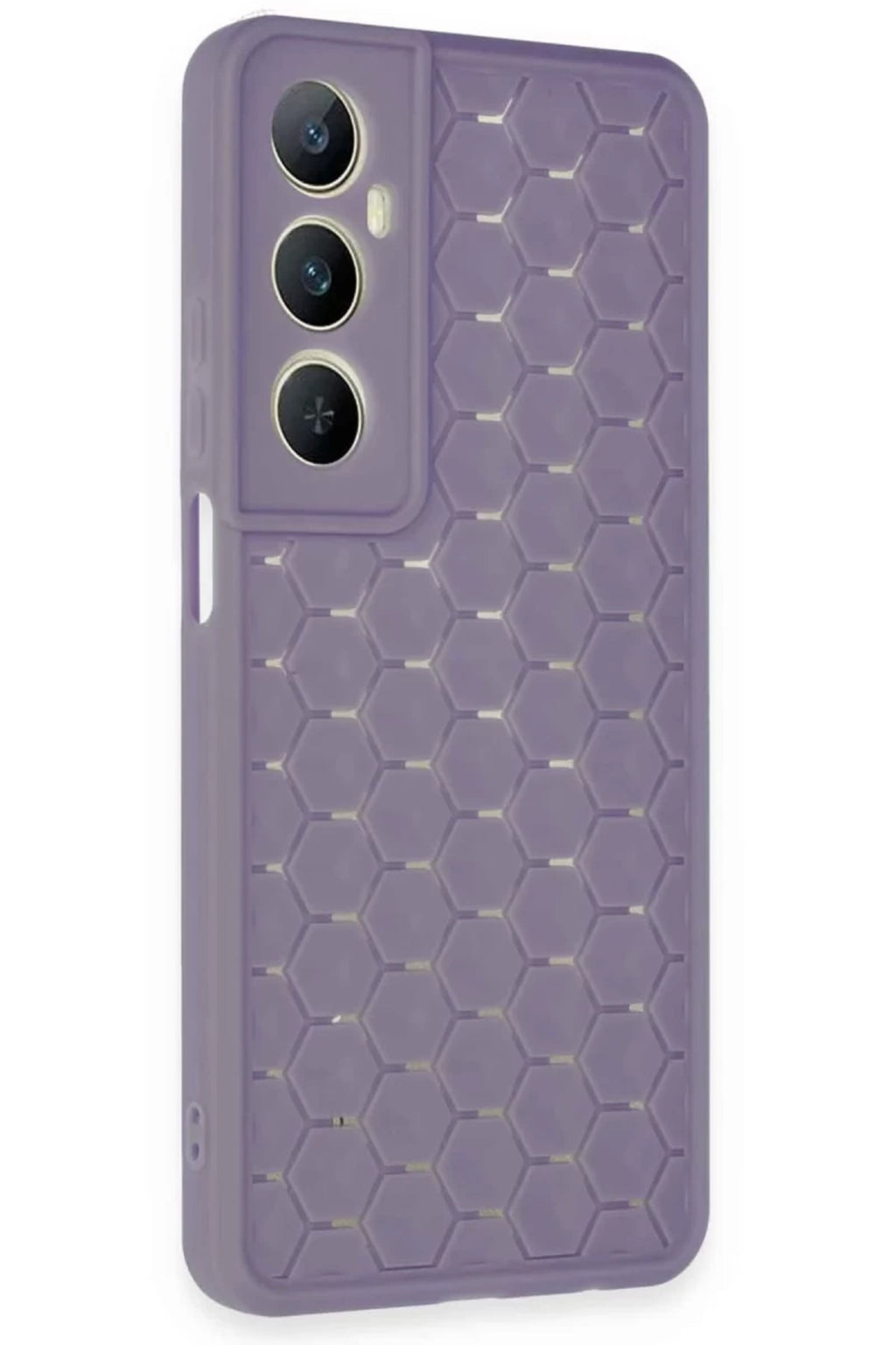 Realme C65 Uyumlu Kılıf Petek Silikon Kapak - Lila
