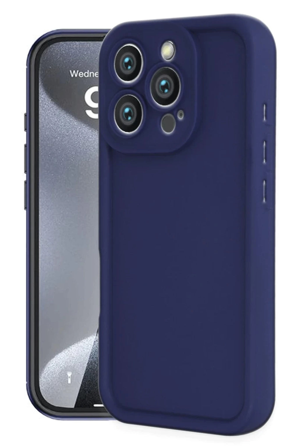 Apple iPhone 16 Pro Uyumlu Kılıf Viera Silikon - Lacivert