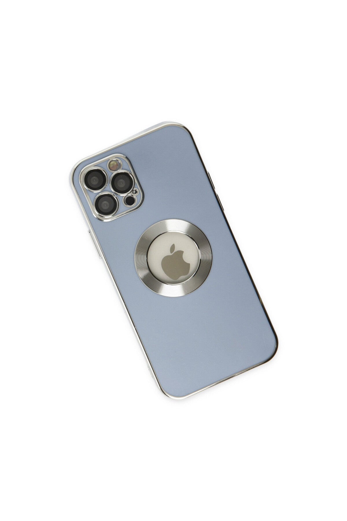 Apple iPhone 12 Pro Uyumlu Kılıf Store Silikon - Sierra Blue