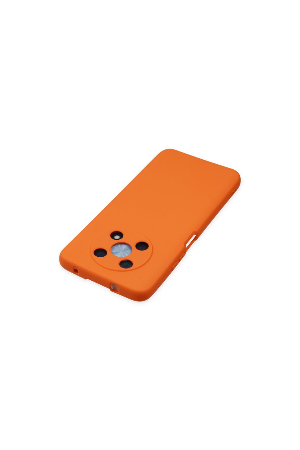 Huawei Nova Y90 Uyumlu Kılıf Nano içi Kadife Silikon - Turuncu
