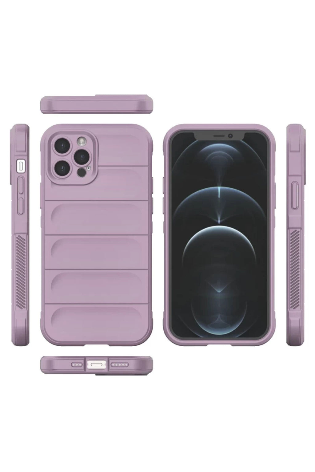 Apple iPhone 12 Pro Uyumlu Kılıf Optimum Silikon - Mor