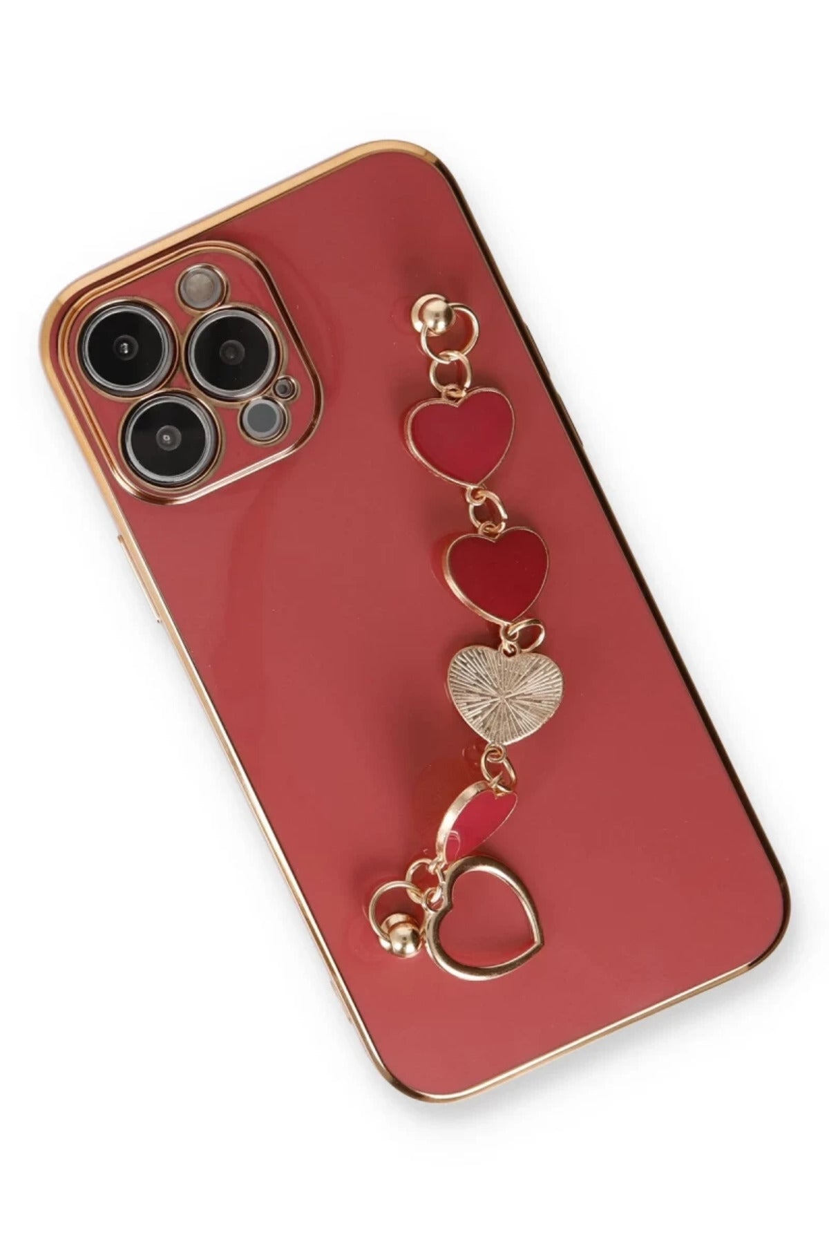 Apple iPhone 14 Pro Uyumlu Kılıf Esila Silikon - Kırmızı