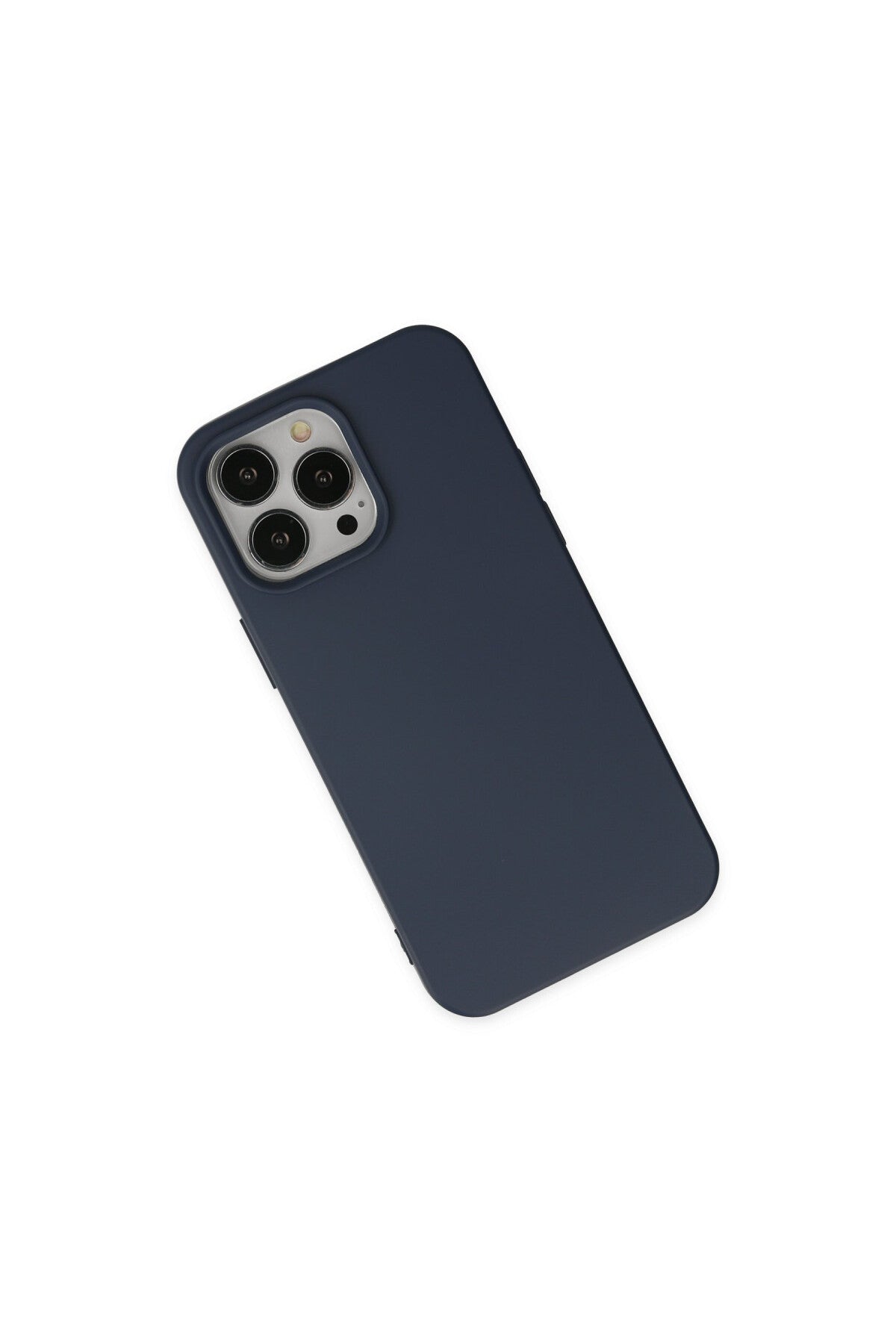 Apple iPhone 15 Pro Uyumlu Kılıf Nano içi Kadife Silikon - Lacivert