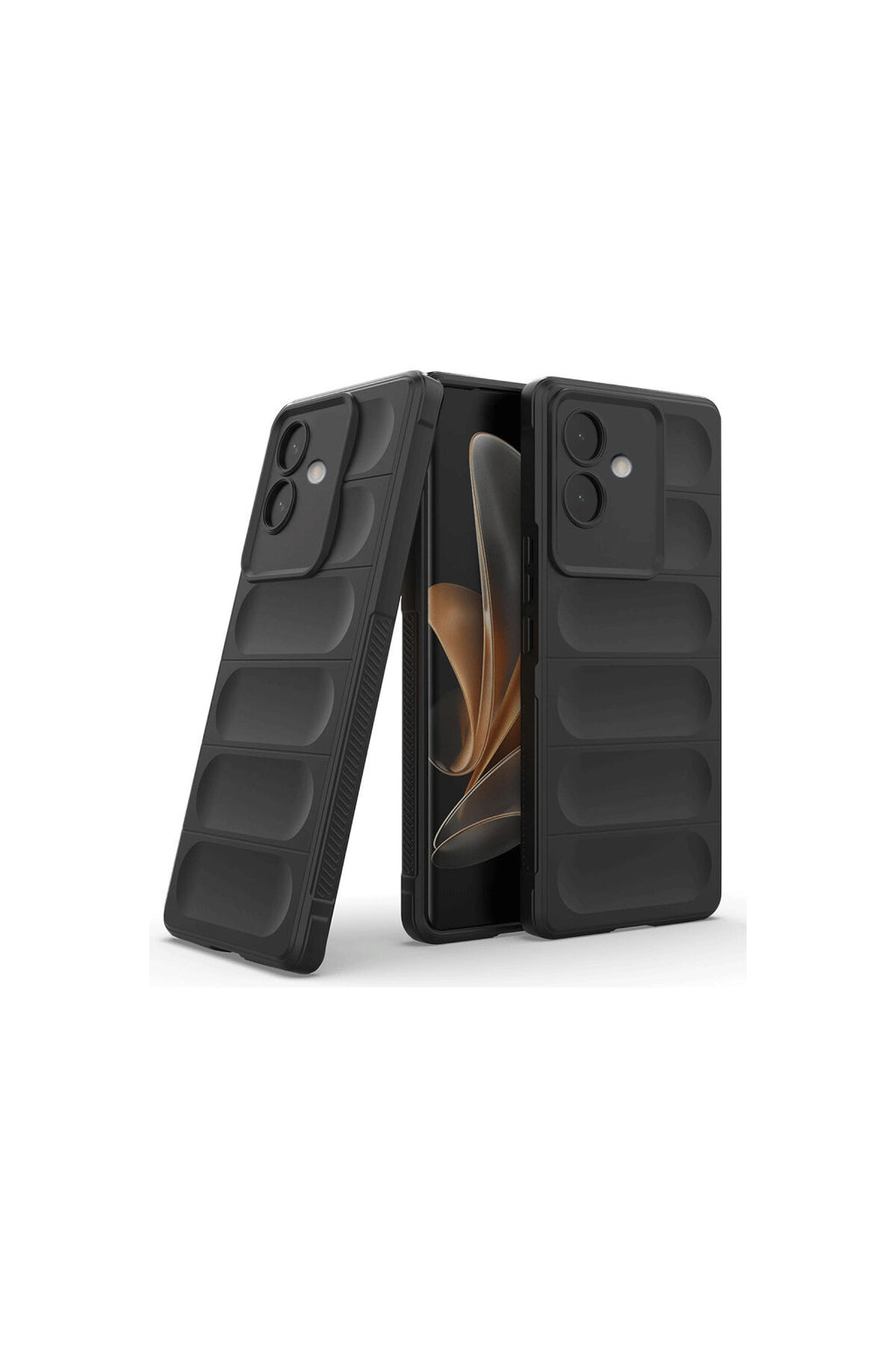 Oppo A3 Uyumlu Kılıf Optimum Silikon - Siyah