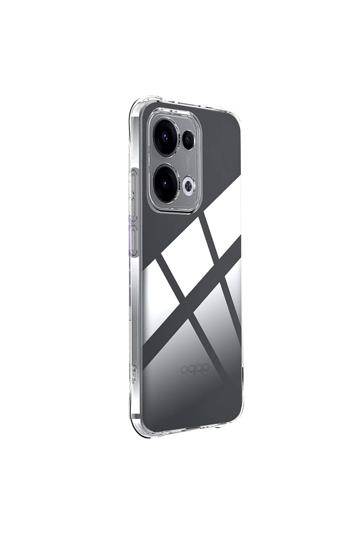Oppo A6 Pro 4G Uyumlu Lüx Şeffaf Silikon - Şeffaf