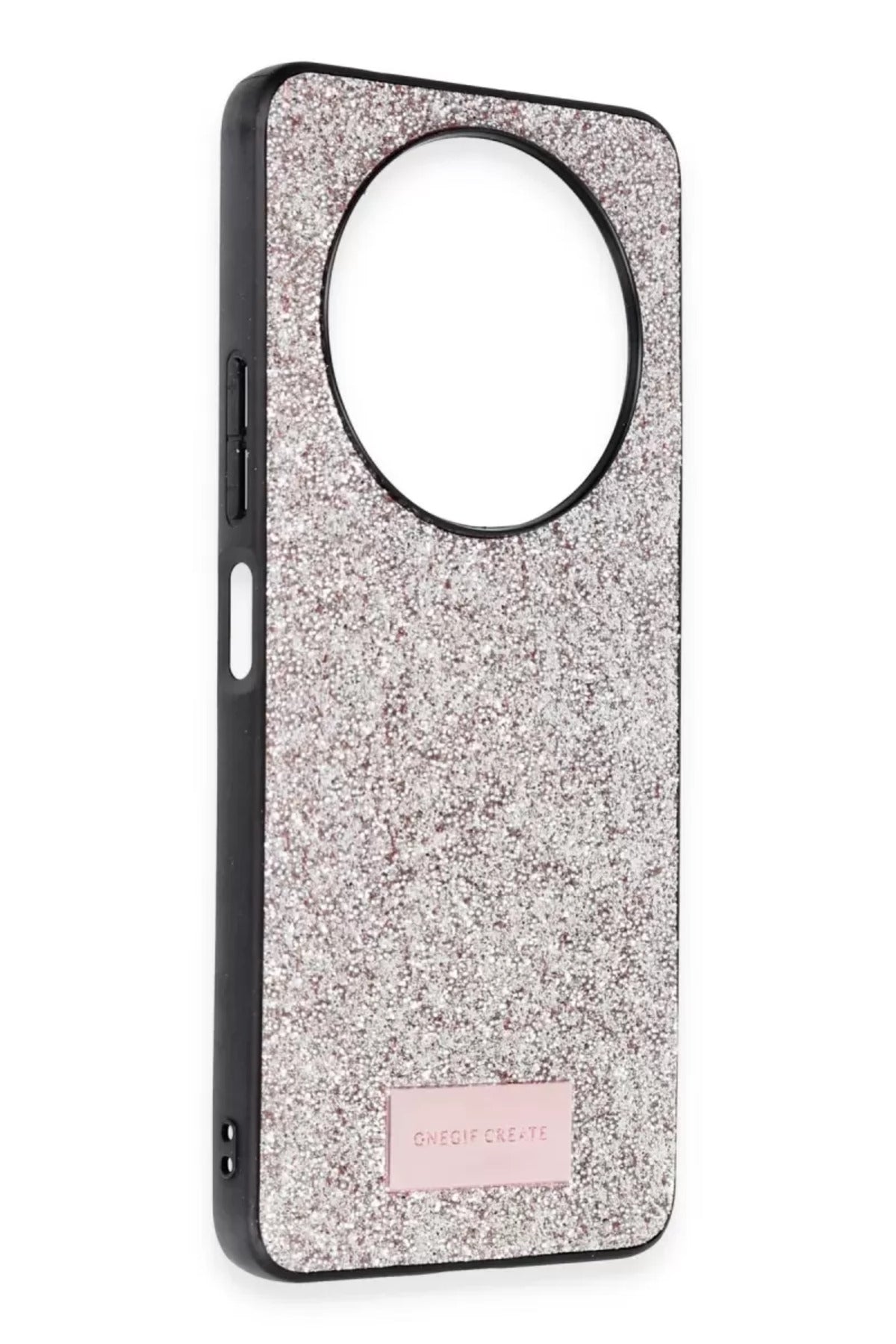 Onegif Xiaomi Redmi A3 4G Uyumlu Bright Simli Kapak - Gold