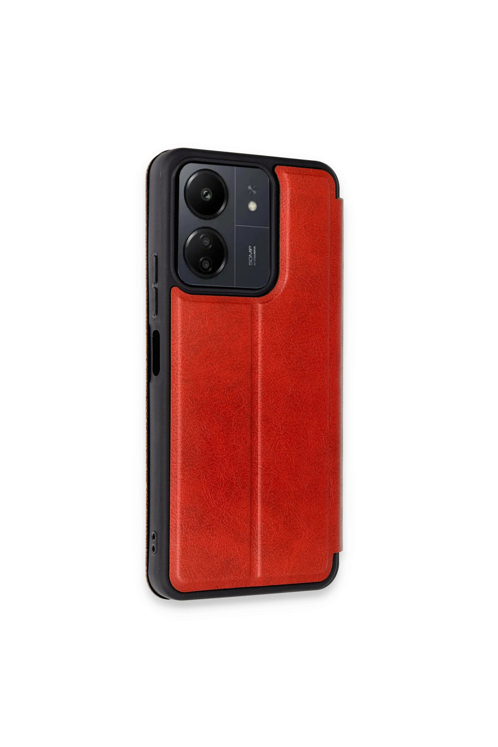 Xiaomi Redmi 13C Uyumlu Kılıf Flip Cover - Kırmızı