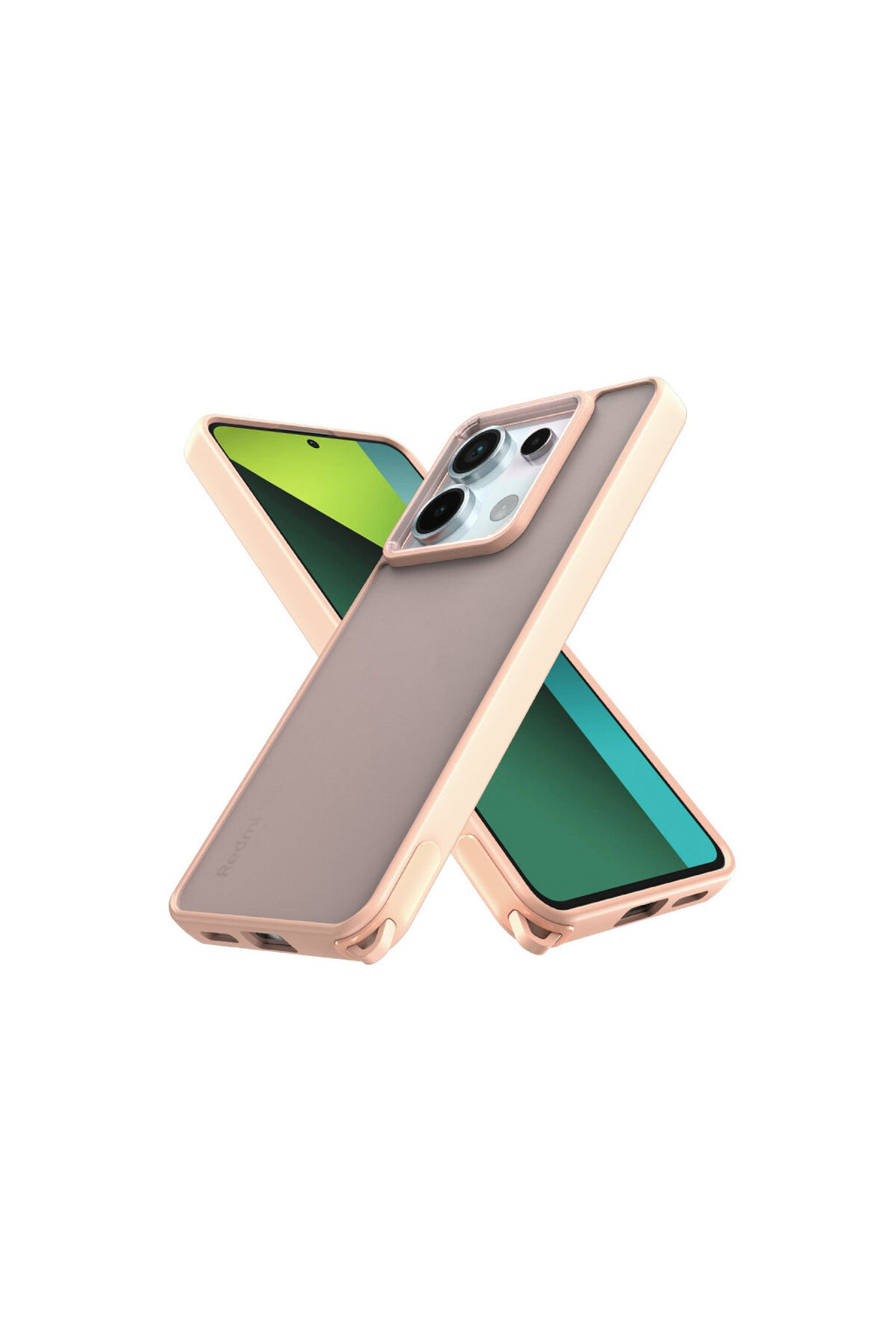 Xiaomi Redmi Note 13 Pro 5G Uyumlu Kılıf Elegant Kapak - Pudra
