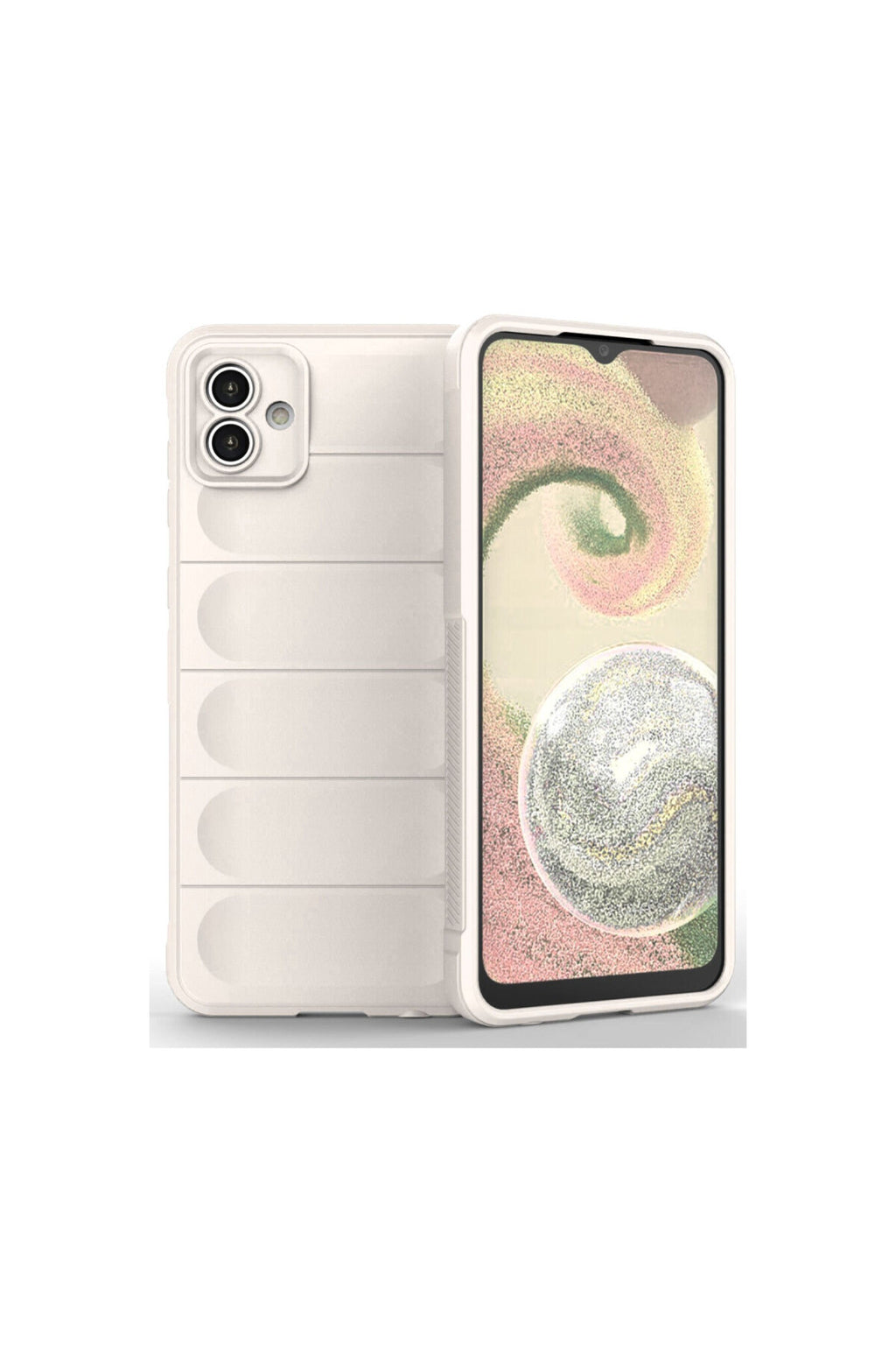 Samsung Galaxy A04 Uyumlu Kılıf Optimum Silikon - Krem