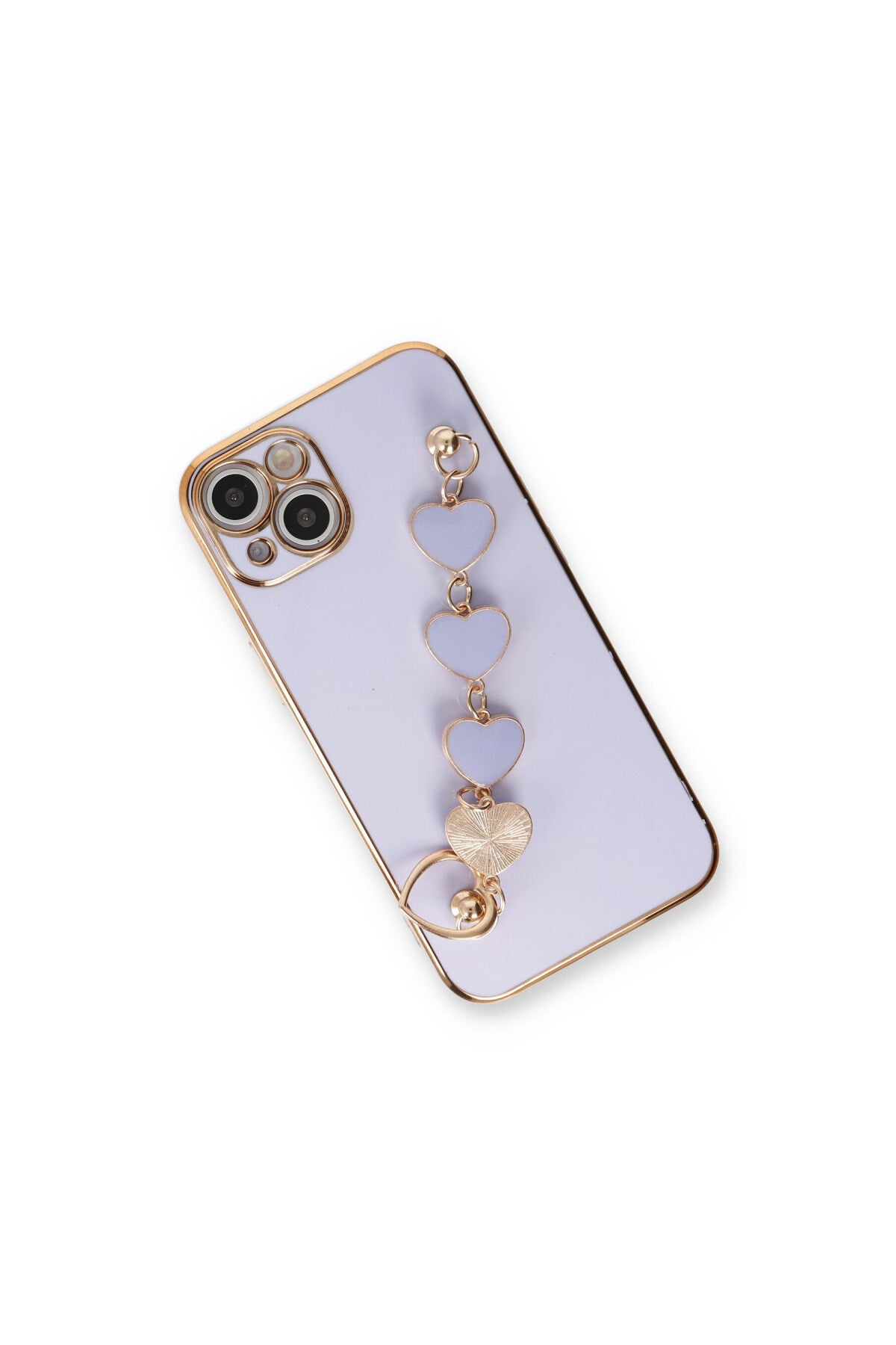 Apple iPhone 14 Uyumlu Kılıf Esila Silikon - Lila