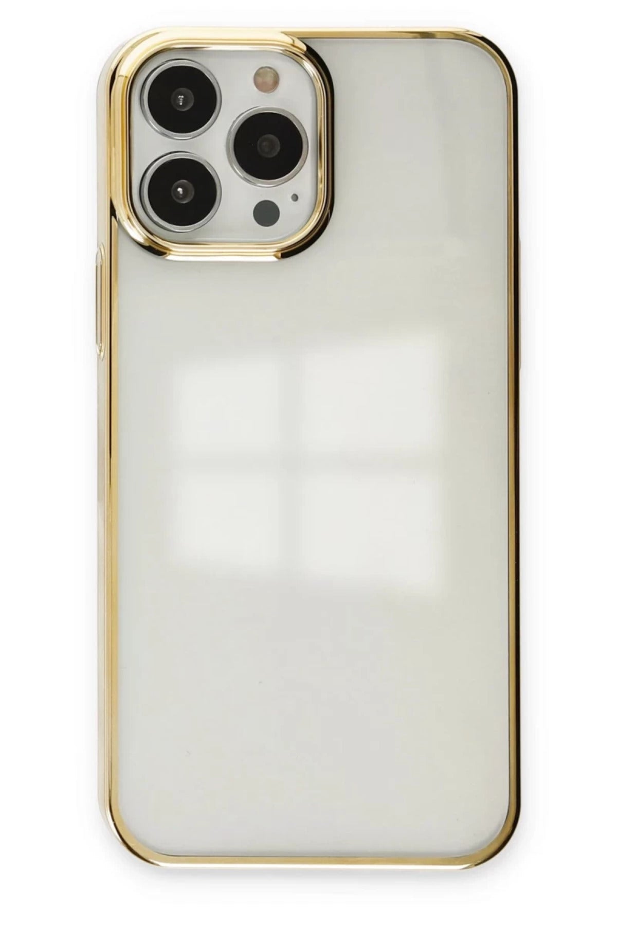 Apple iPhone 14 Pro Uyumlu Kılıf Element Silikon - Gold
