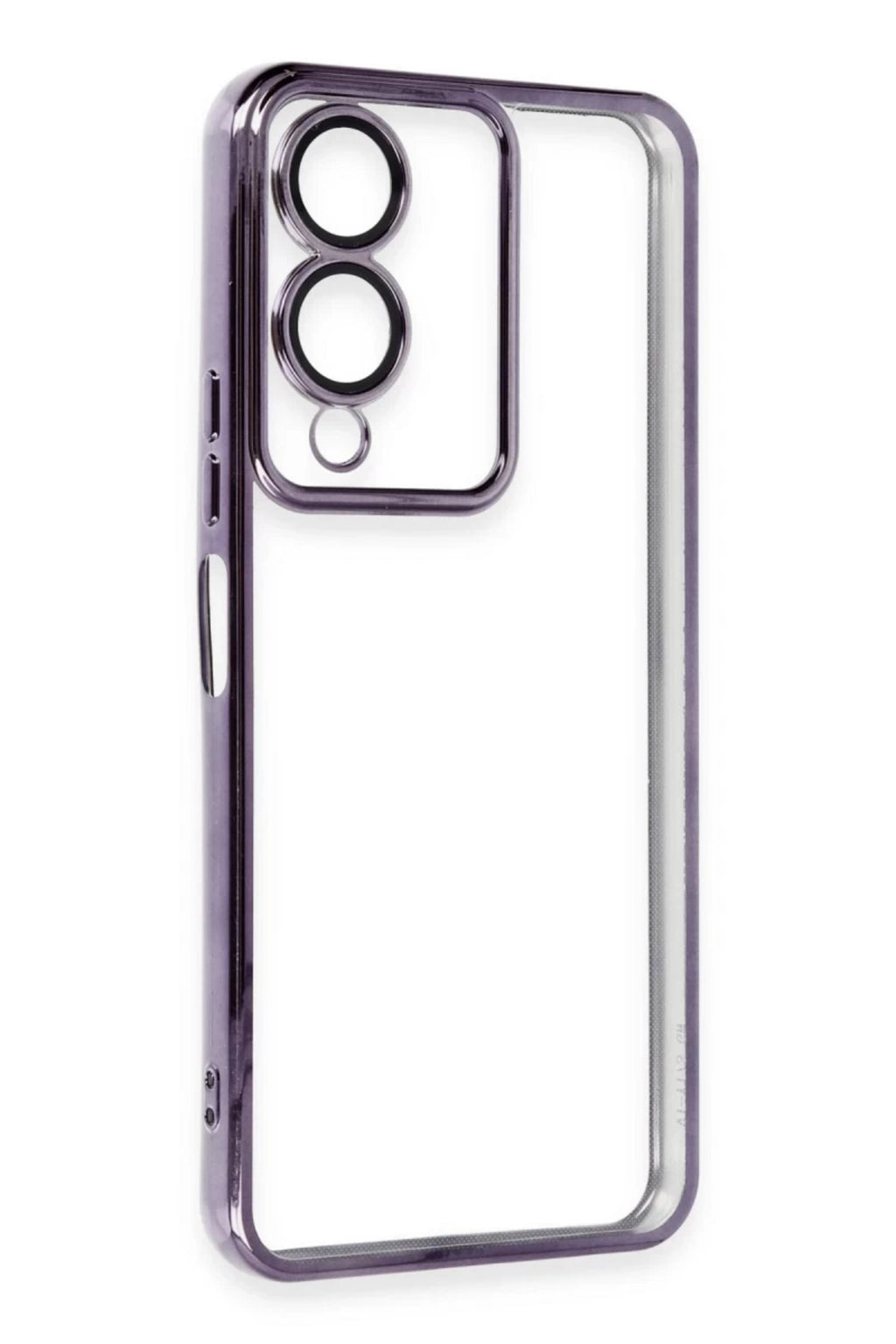 Vivo Y17S Uyumlu Kılıf Lensli Silikon - Mor